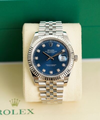Đồng Hồ Rolex Datejust 126334 Mặt Số xanh Blue Cũ