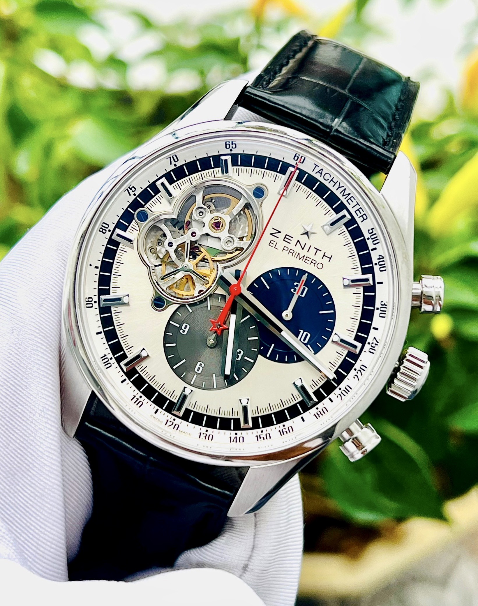 z5051497165646_233433001e5a46fe334a22102e9dfdc0 (1) Đồng Hồ Zenith El Primero Chronomaster Chronograph Tri-color 42mm 03.2040.4061/69.C496 Cũ