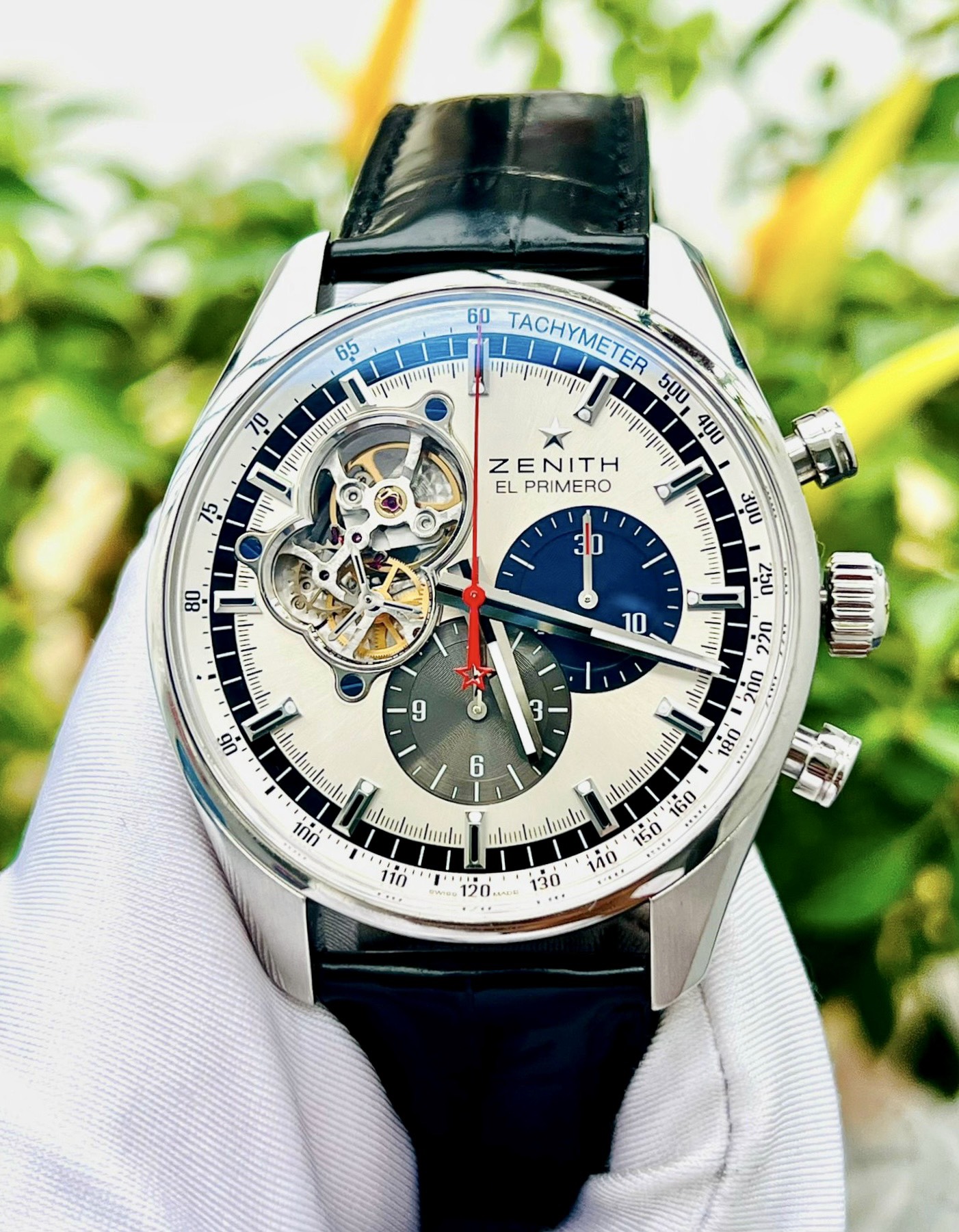 z5051498325483_b10fdd371713352f6e85db4ed52b52a9 Đồng Hồ Zenith El Primero Chronomaster Chronograph Tri-color 42mm 03.2040.4061/69.C496 Cũ