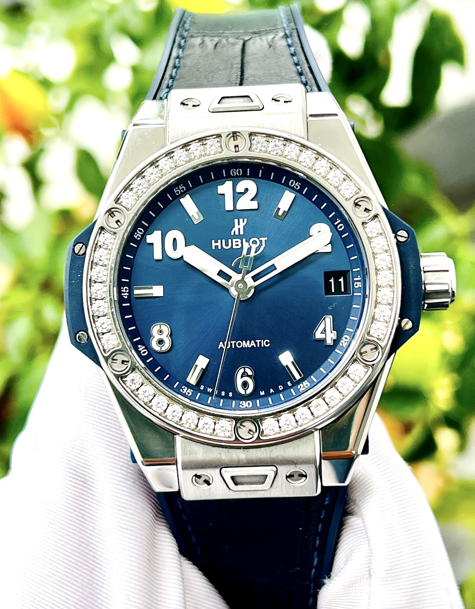 z5061218161414_5a6a85301e4173f3e45069d2ce1c245a Đồng Hồ Hublot Big Bang One Click Diamond 39mm 465.SX.7170.LR.1204 Cũ