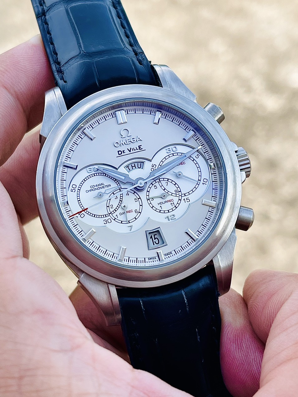 z5078987599876_a49164a4ac8fc50d420c3843c273162e Đồng Hồ OMEGA DE VILLE CHRONOSCOPE CO‑AXIAL 4‑COUNTERS CHRONOGRAPH 422.53.41.52.09.001 Cũ