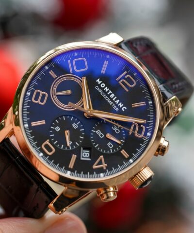 Đồng hồ MONTBLANC TIMEWALKER 101565 chronograph 43mm vàng hồng 18k Cũ
