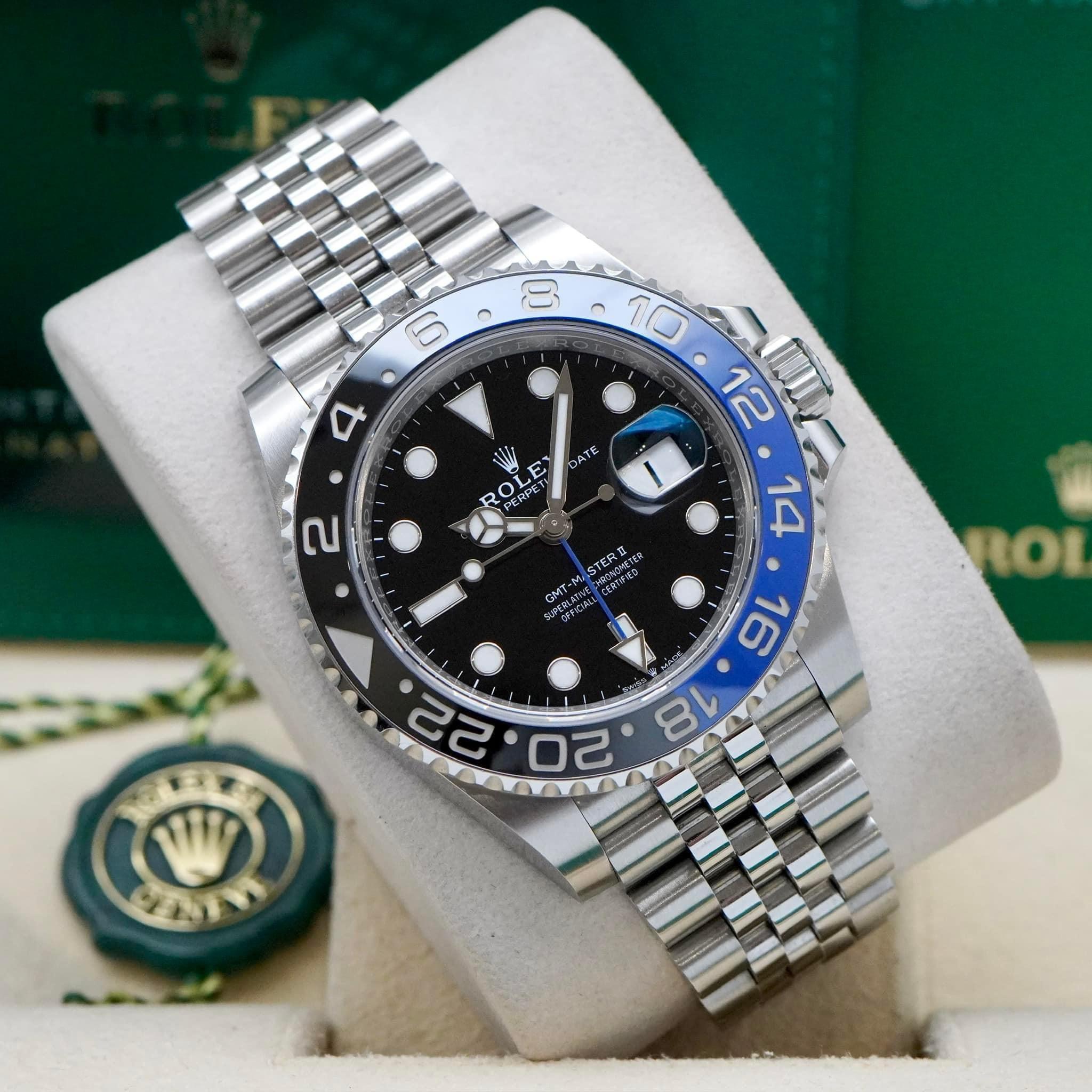 z5097967634354_dfcc7e11403a8323a03cf785a1080f44 Đồng hồ Rolex GMT-Master II 40mm 126710BLNR Batgirl
