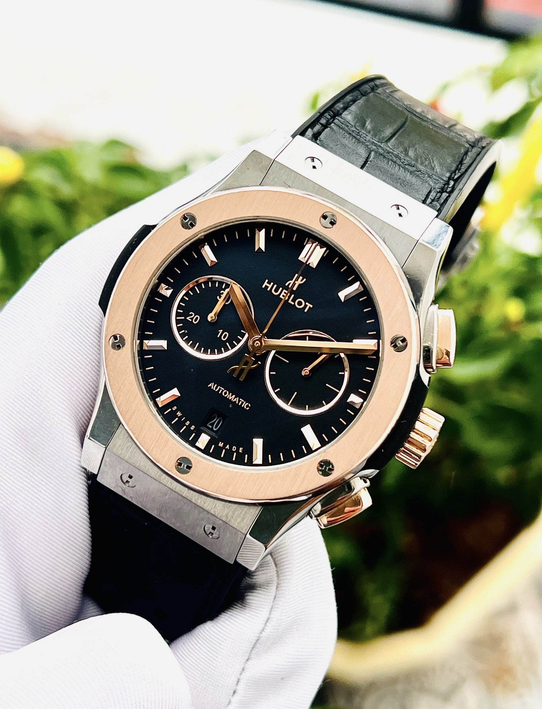 z5118771227795_844db128ef33a235d08a0170d752a8da Đồng Hồ Hublot Classic Fusion Chronograph Blue 42mm 541.NO.1181.LR Cũ