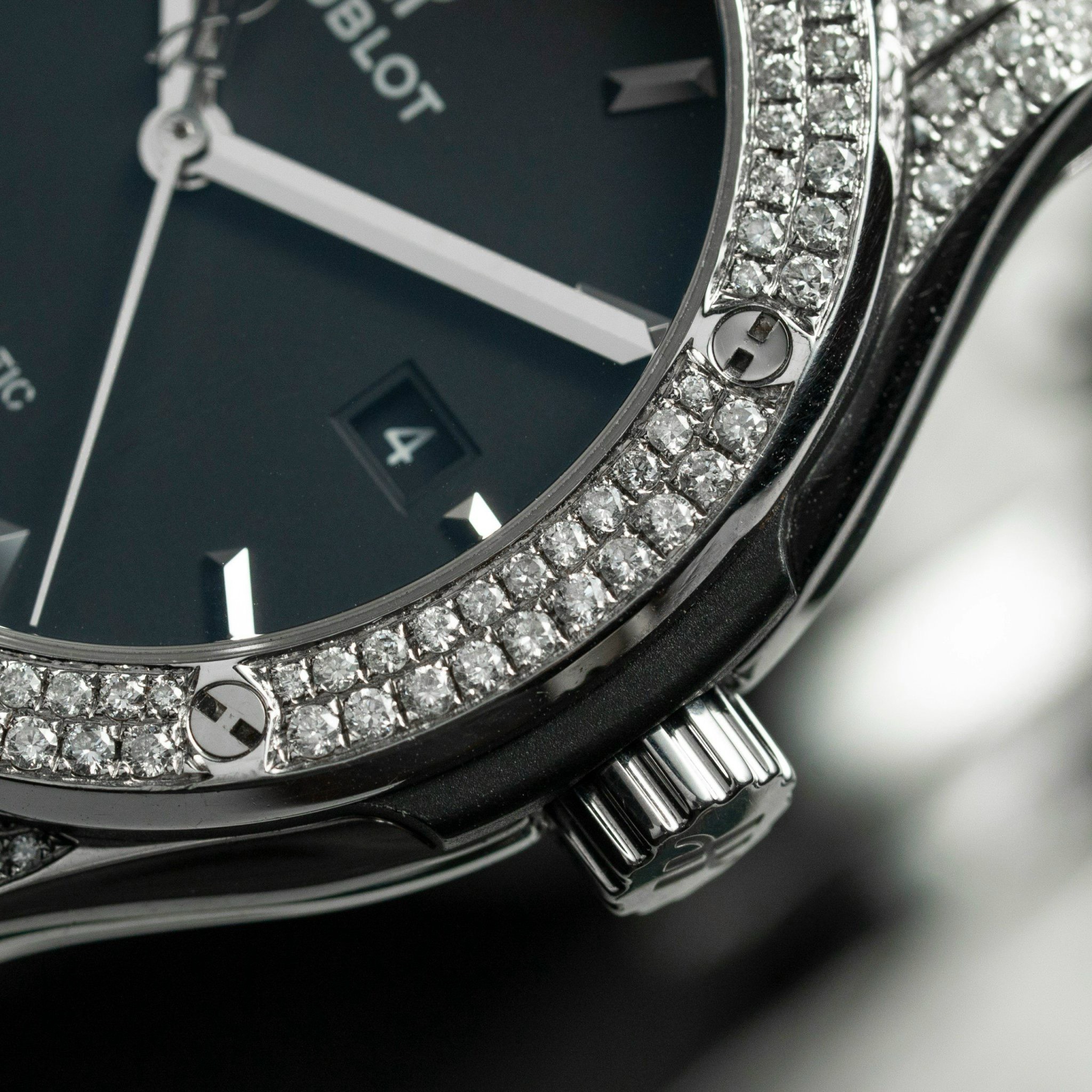 Hublot Classic Fusion Black Titanium 45mm Pave Diamond (11)