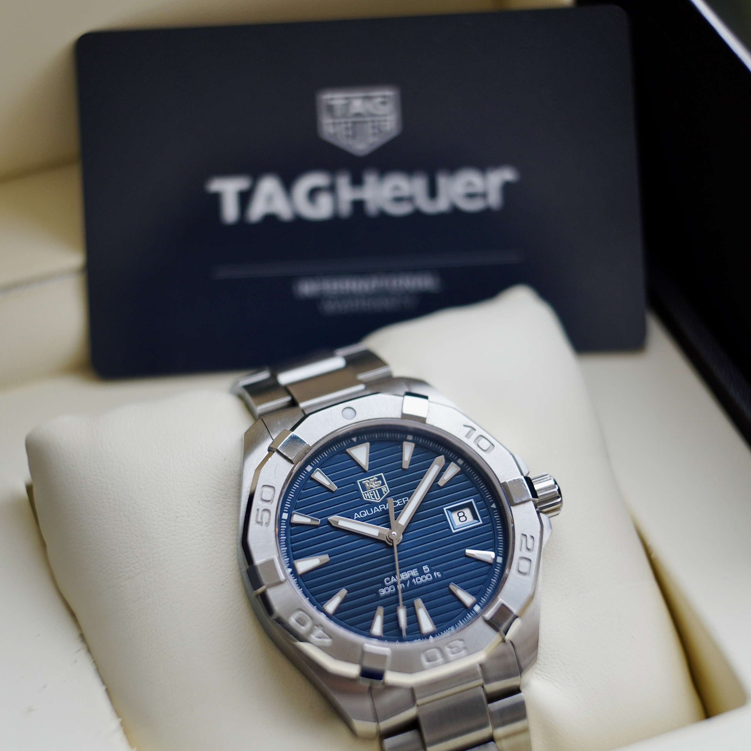 TAG Heuer Aquaracer Calibre 5 Blue Dial - WAY2112 (1)