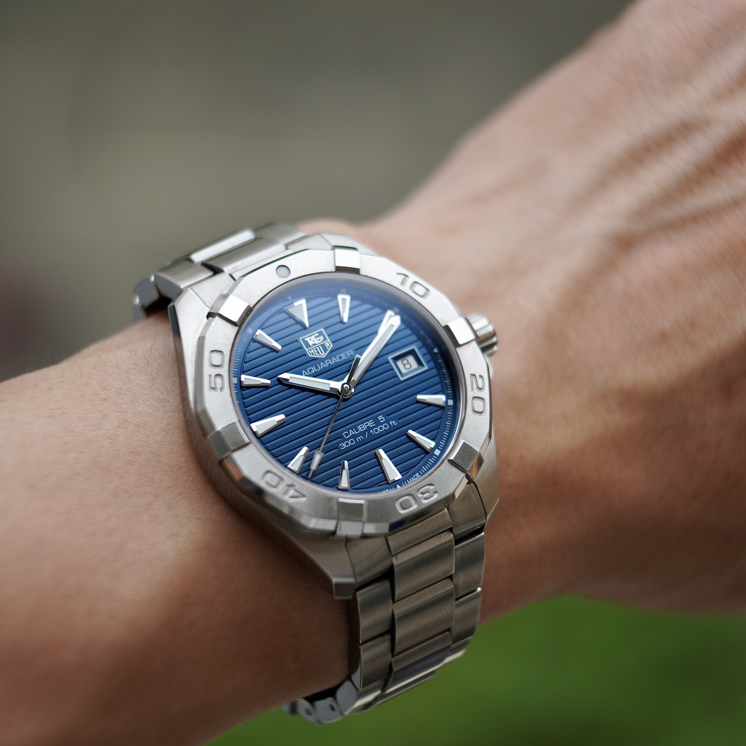 TAG Heuer Aquaracer Calibre 5 Blue Dial - WAY2112 (4)