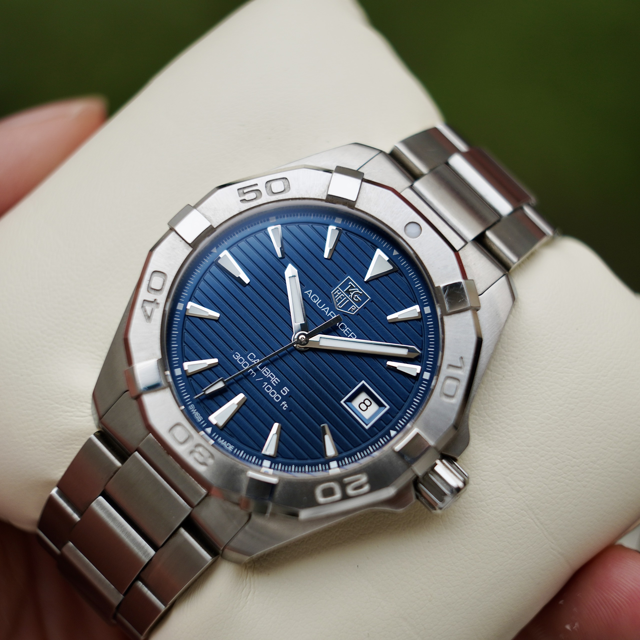 TAG Heuer Aquaracer Calibre 5 Blue Dial - WAY2112 (6)