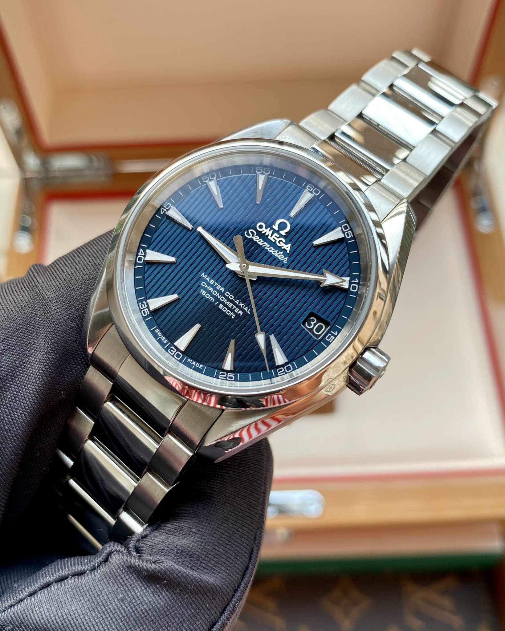 Omega Aqua Terra Master Co-Axial Blue 231.10.39.21.03 (9)