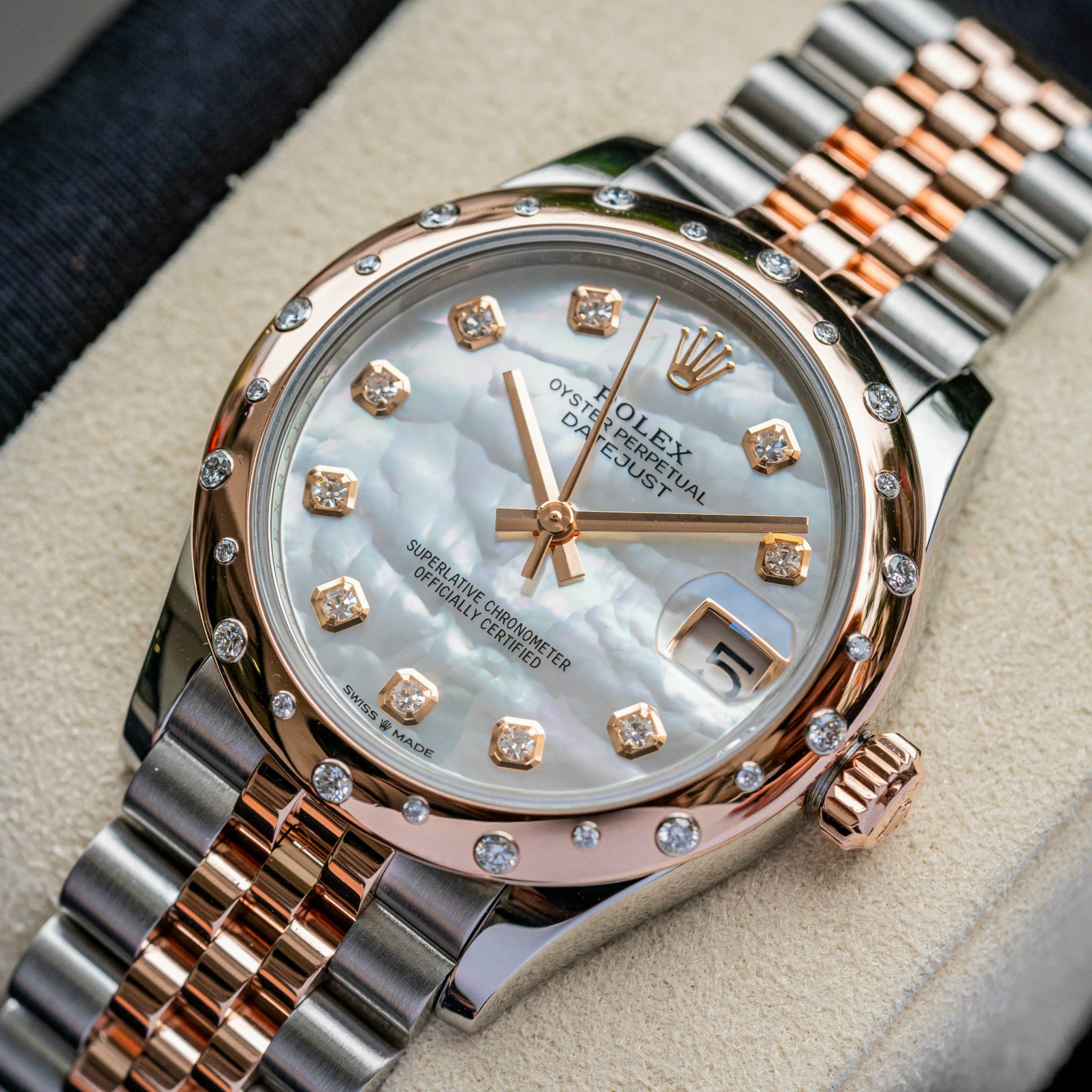 Rolex Datejust 31mm Stainless Steel and Rose Gold 278341rbr MOP Diamond Jubilee (5)