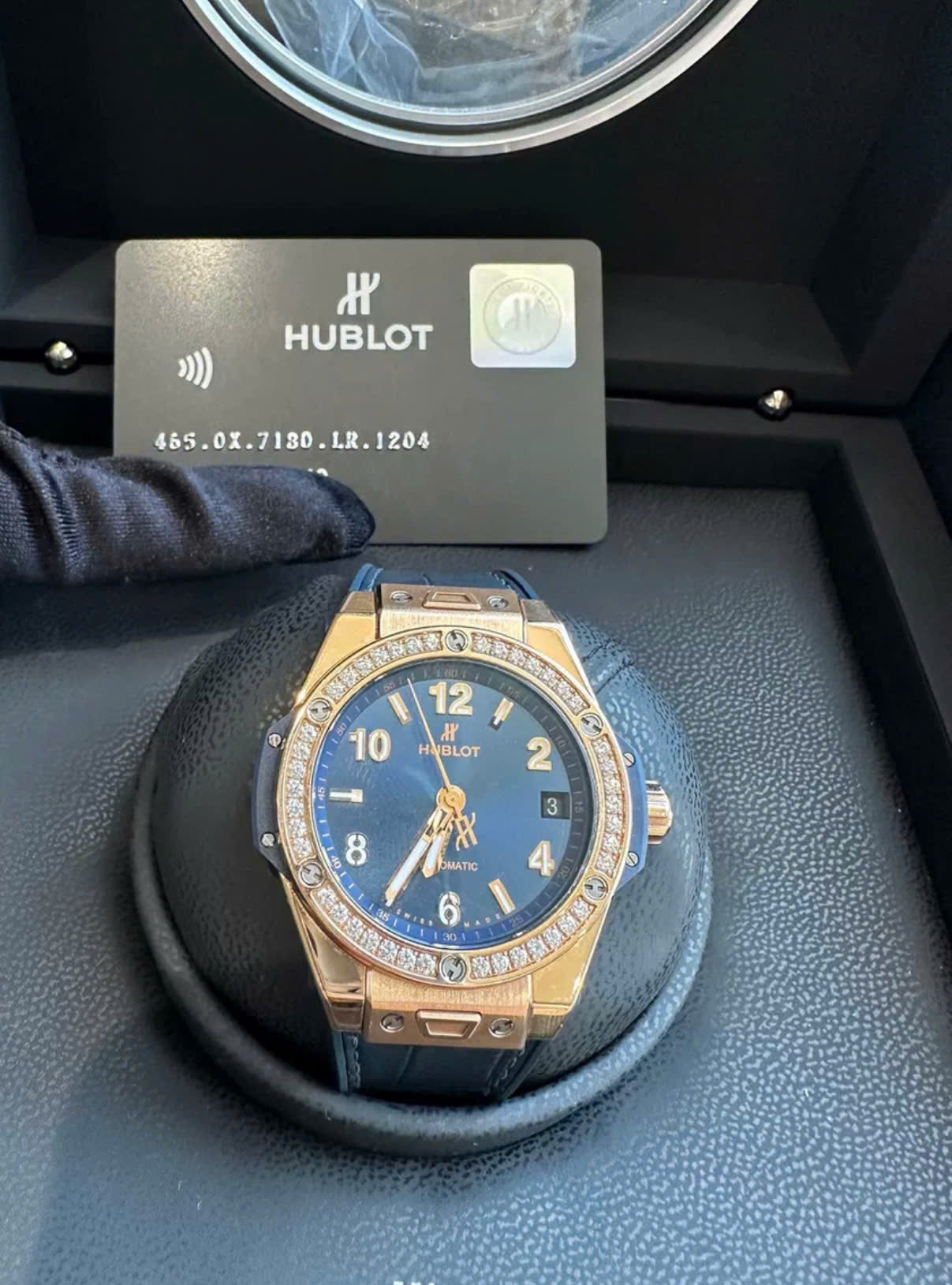 Hublot Big Bang One Click King Gold Blue 39mm 465.OX.7180.LR (8)