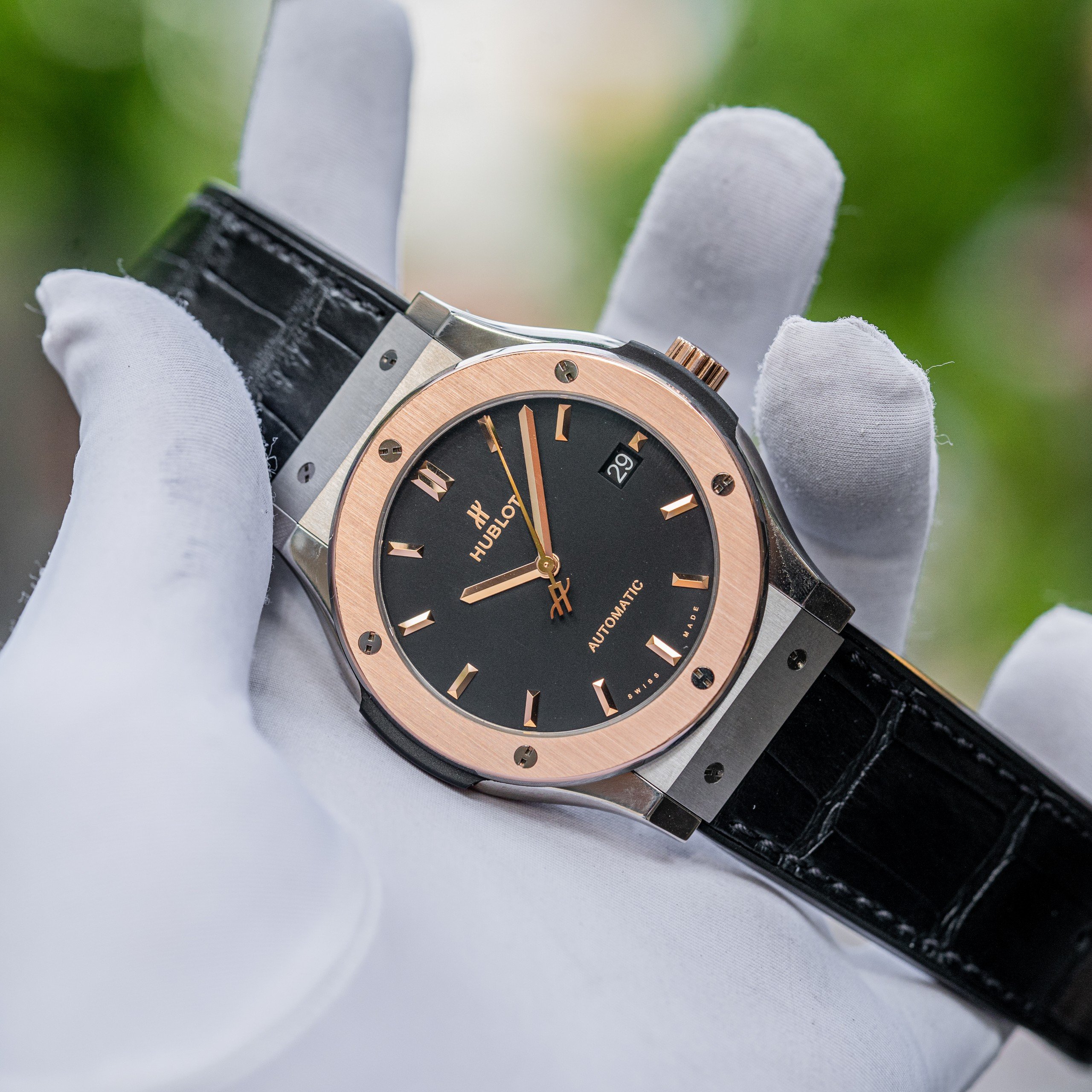 Hublot classic fusion titanium king gold (mix gold) 511.NO.1181 (11)