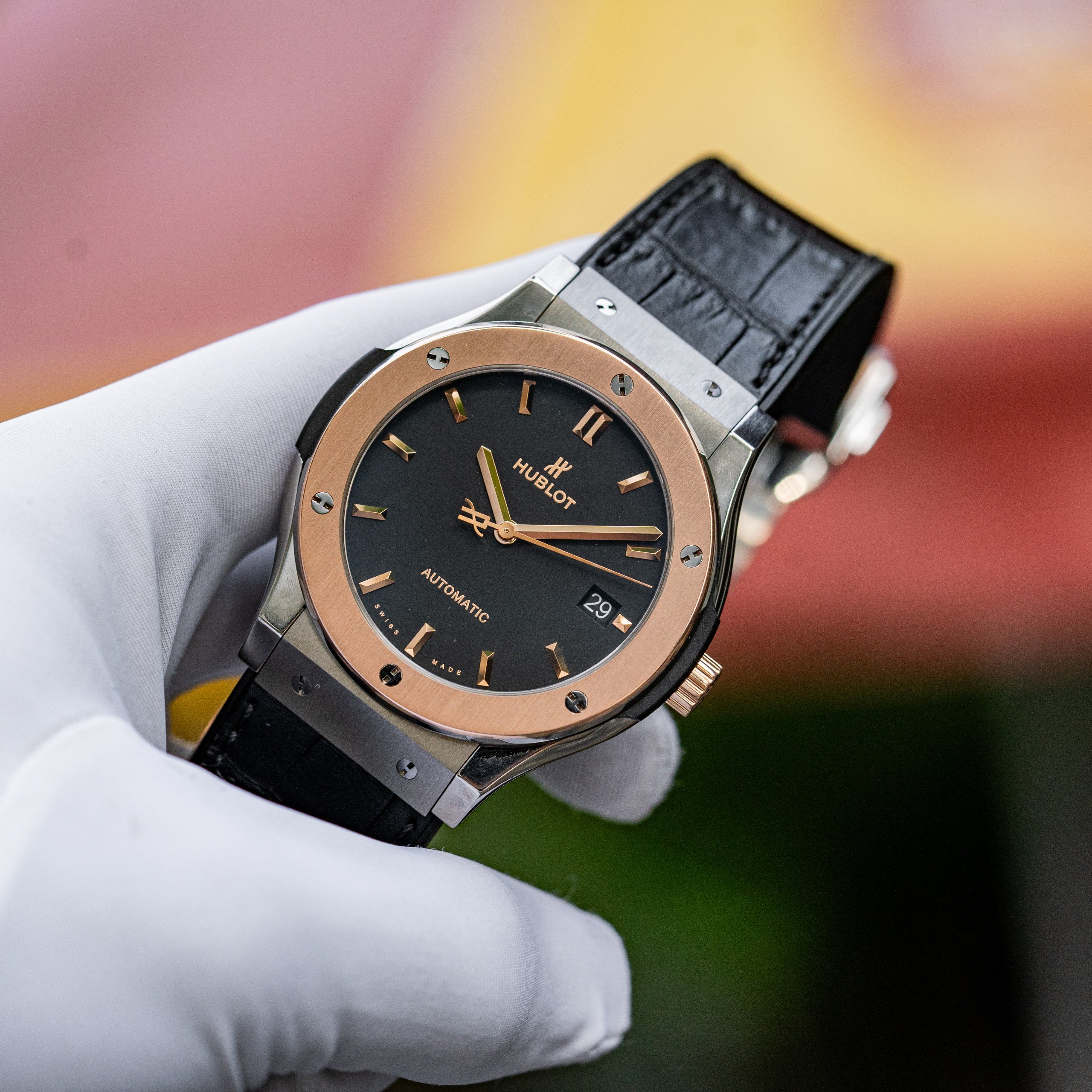 Hublot classic fusion titanium king gold (mix gold) 511.NO.1181 (5)