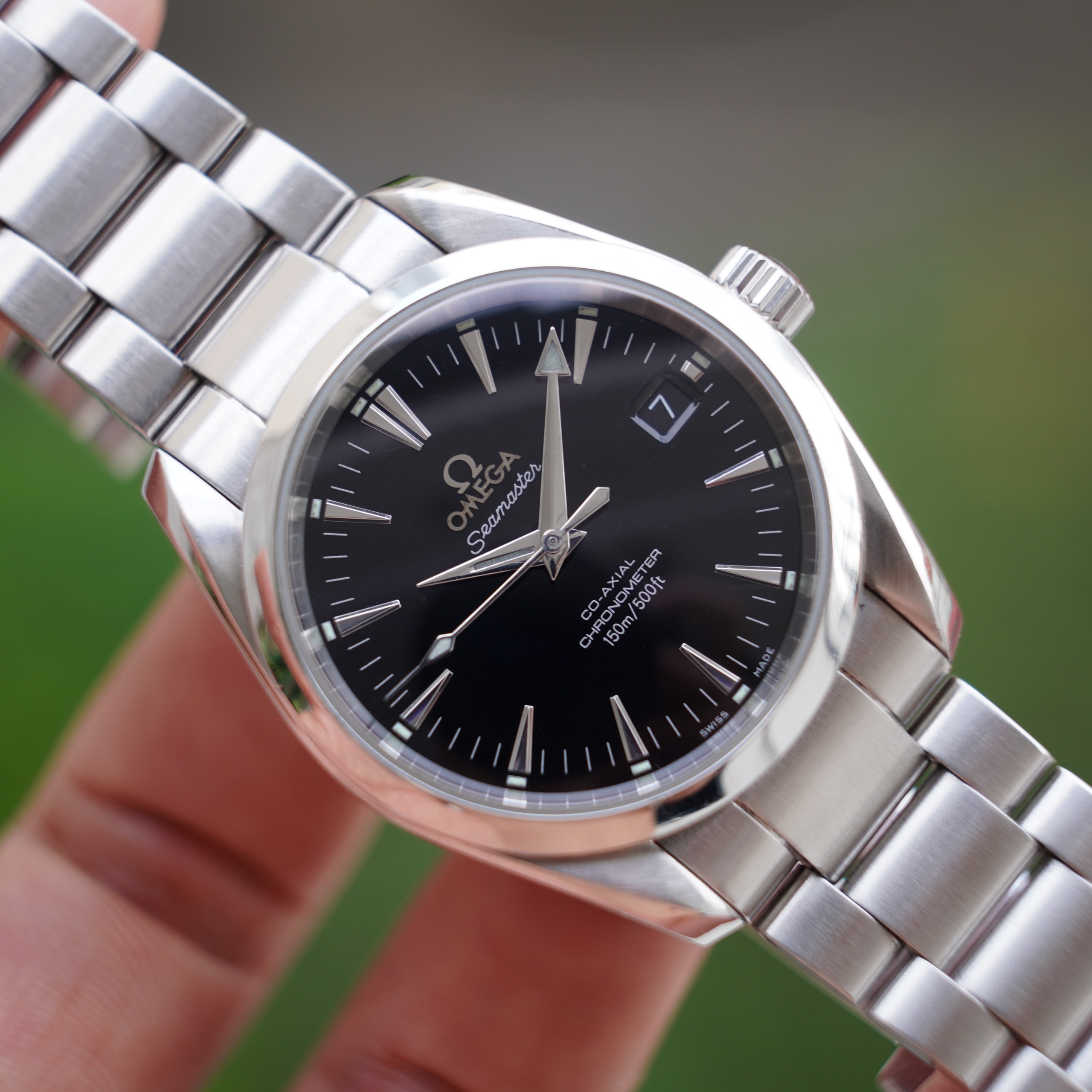 Omega Aqua Terra 150M Co-Axial Chronometer Black Dial 2504.50 (1)