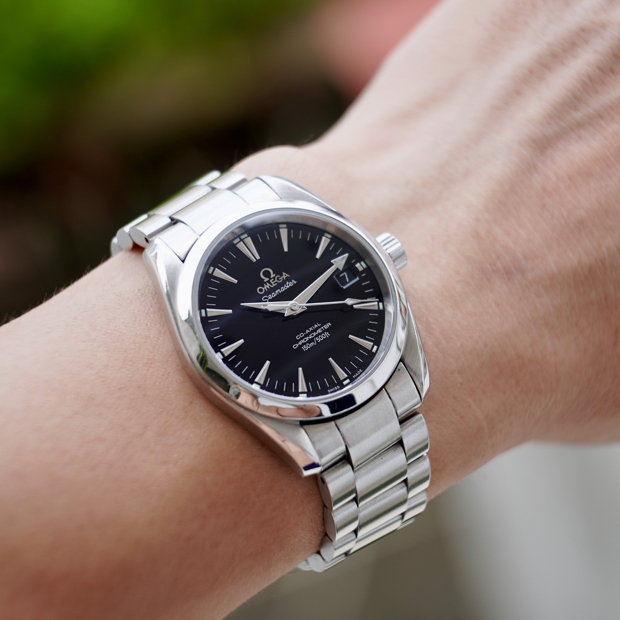 Omega Aqua Terra 150M Co-Axial Chronometer Black Dial 2504.50 (3)