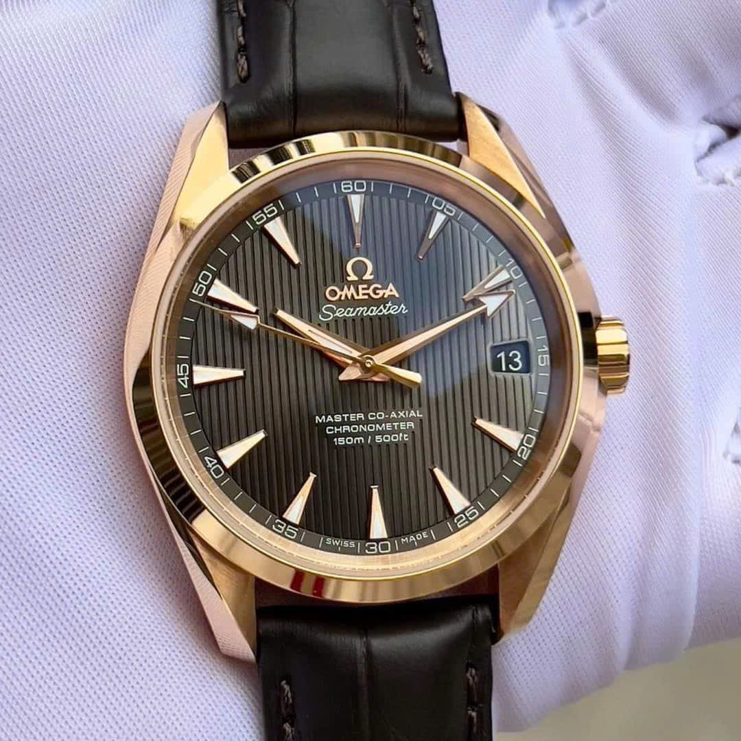 Omega Aqua Terra 18k Rose Gold 38.5mm 231.53.39.21.06 (5)
