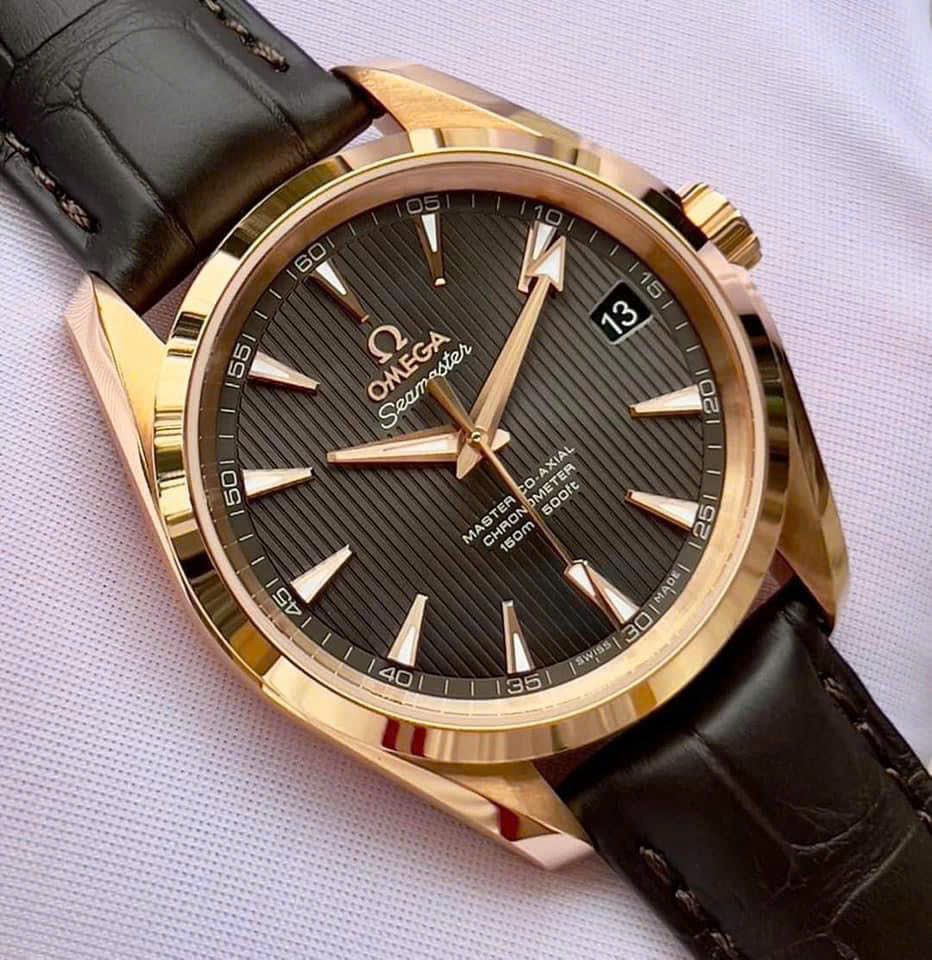 Omega Aqua Terra 18k Rose Gold 38.5mm 231.53.39.21.06 (6)