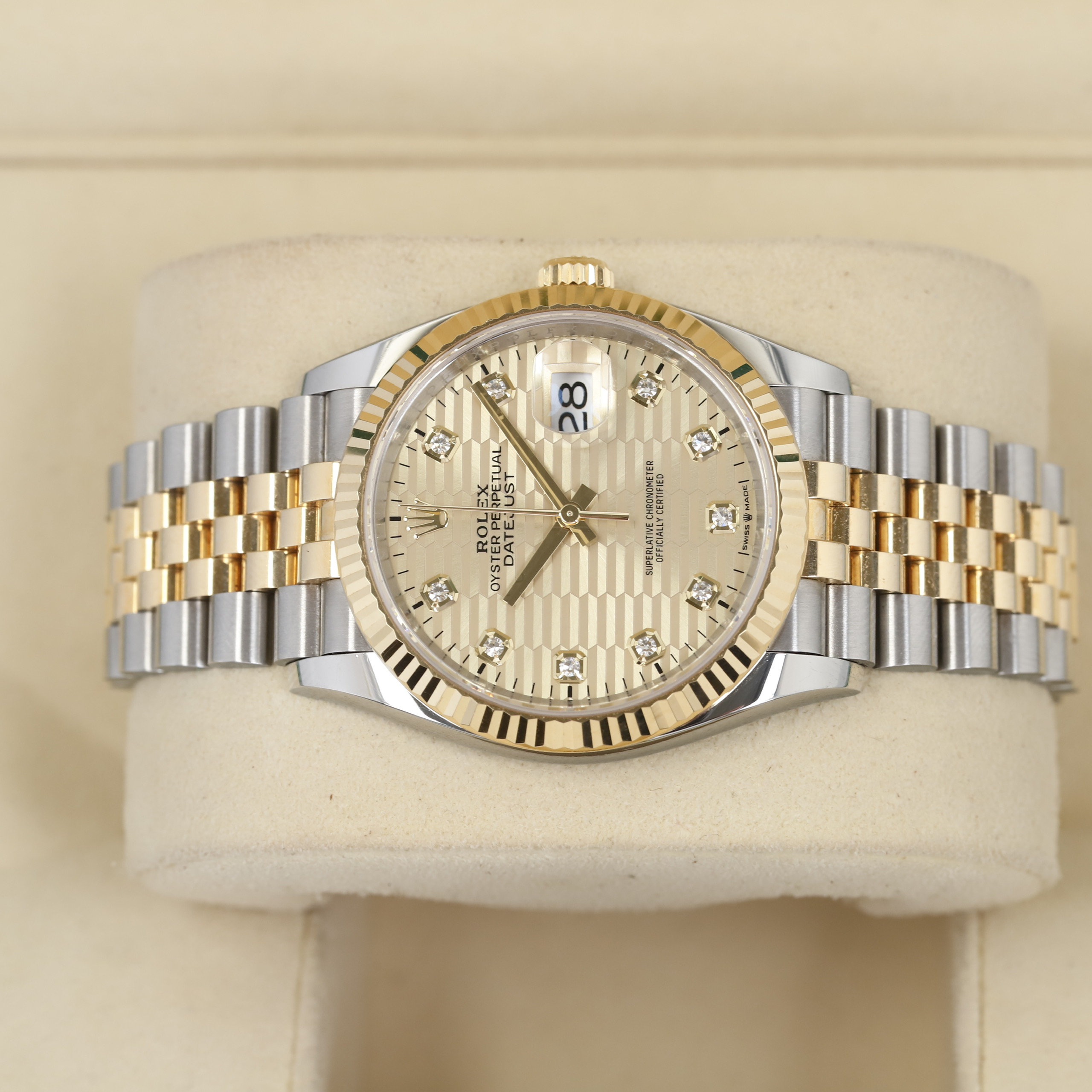Rolex Datejust 126233-0045 Golden Fluted Rolex Datejust 126233-0045 Golden Fluted