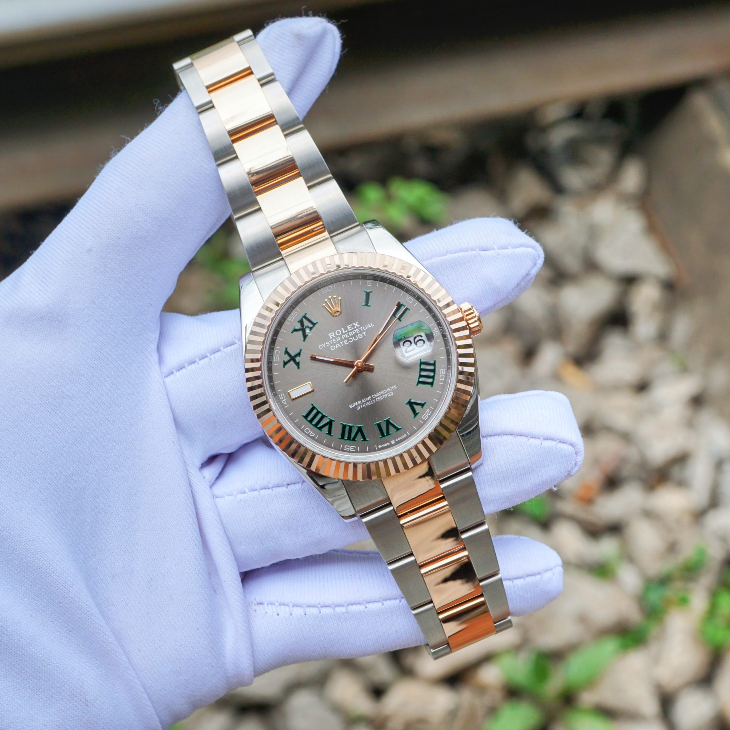 Rolex Datejust 41 Wimbledon 126331 (2) Rolex Datejust 41 Wimbledon 126331