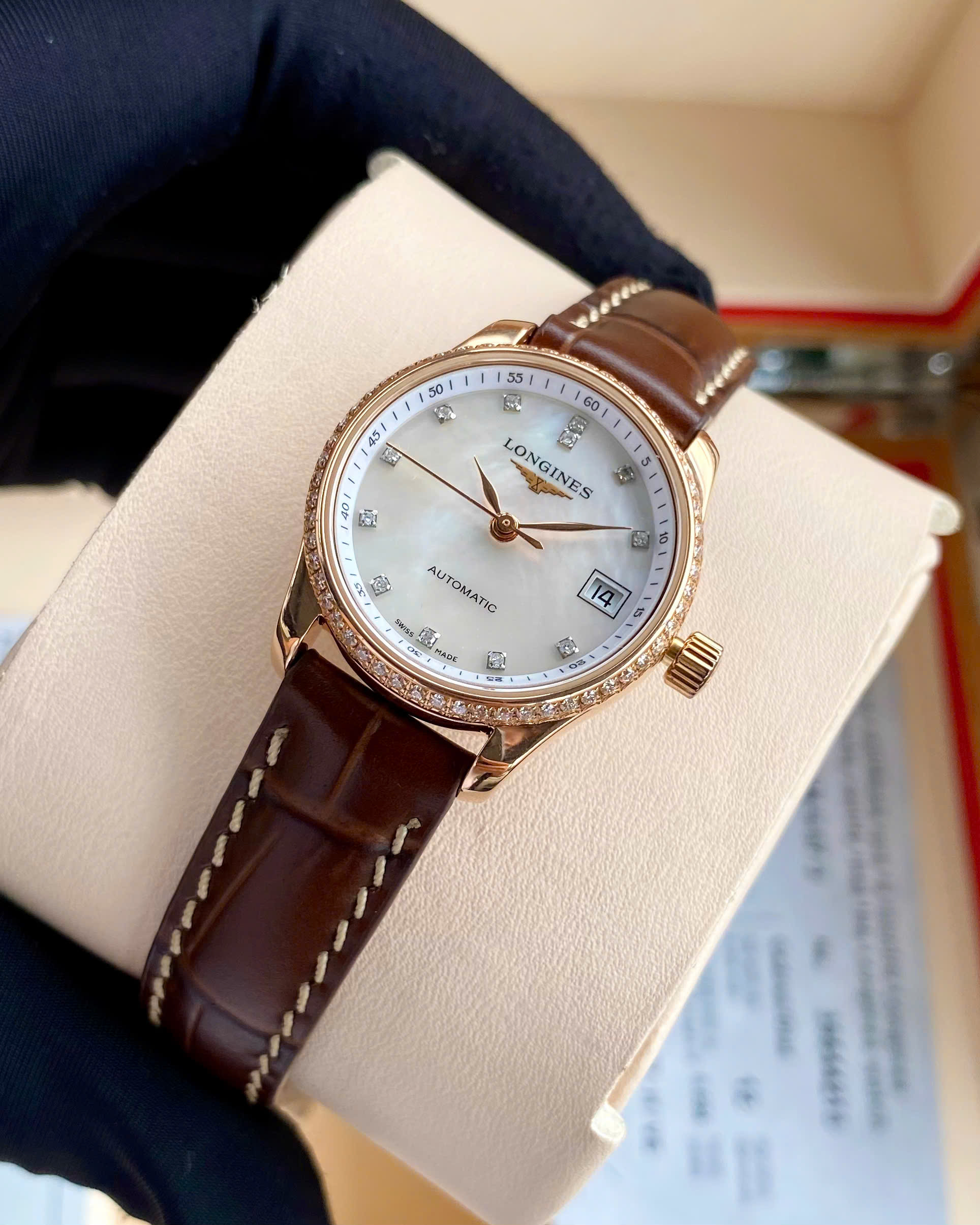 Longines Master CoLLection Diamond 18k L2.128.9.87.3 Longines Master CoLLection Diamond 18k L2.128.9.87.3
