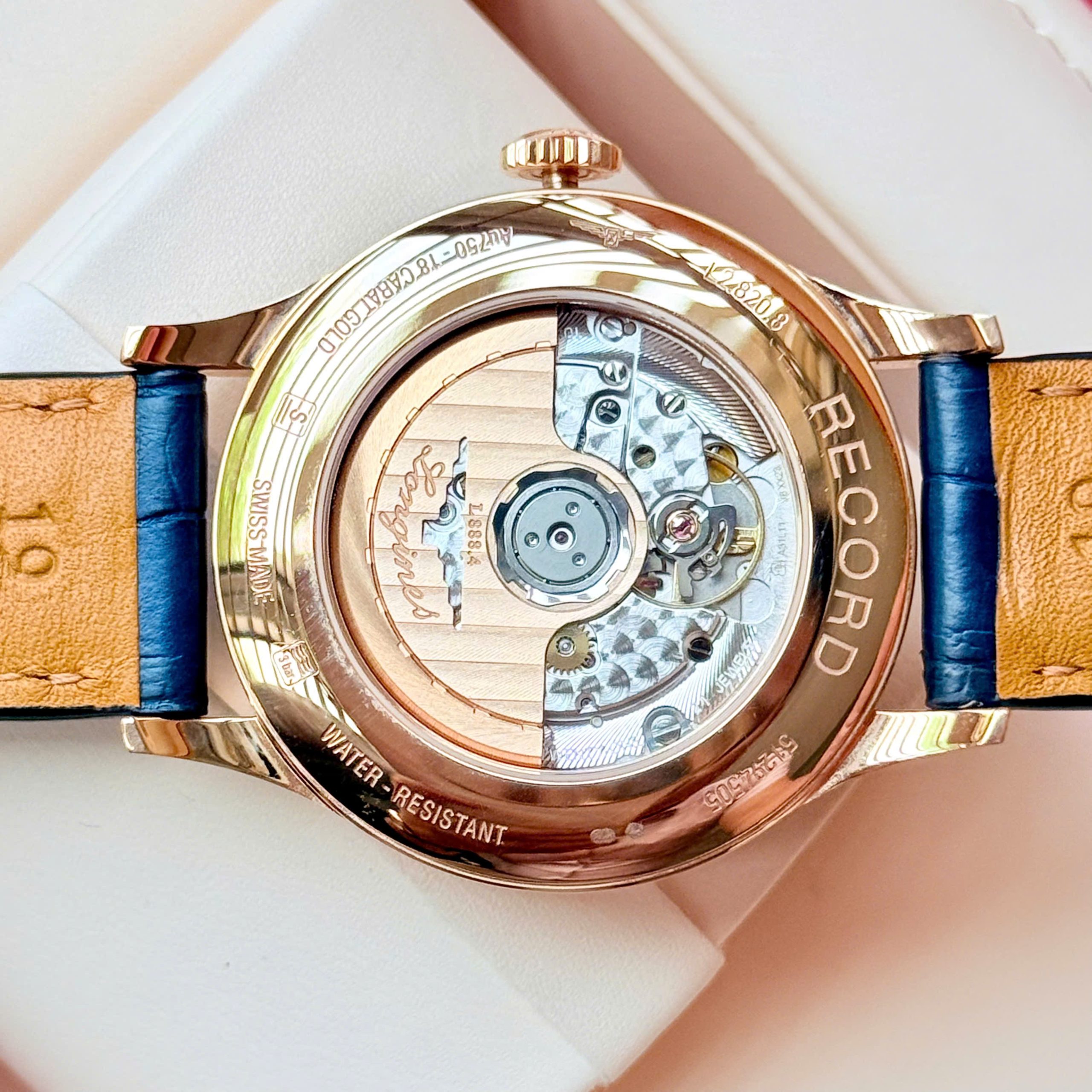Longines Record 18K Rose Gold L2.820.8.92.2 Longines Record 18K Rose Gold L2.820.8.92.2