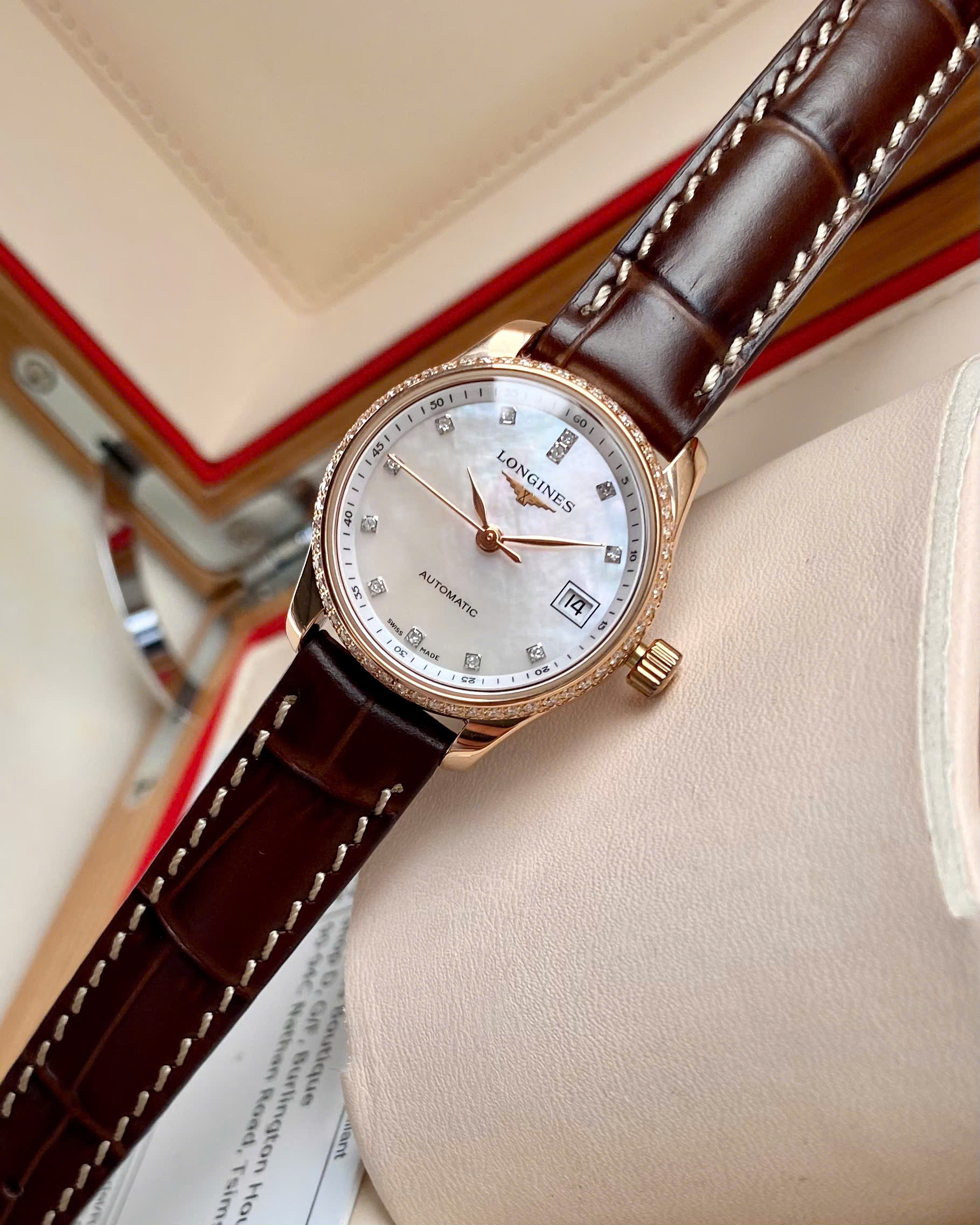 Longines Master CoLLection Diamond 18k L2.128.9.87.3 Longines Master CoLLection Diamond 18k L2.128.9.87.3
