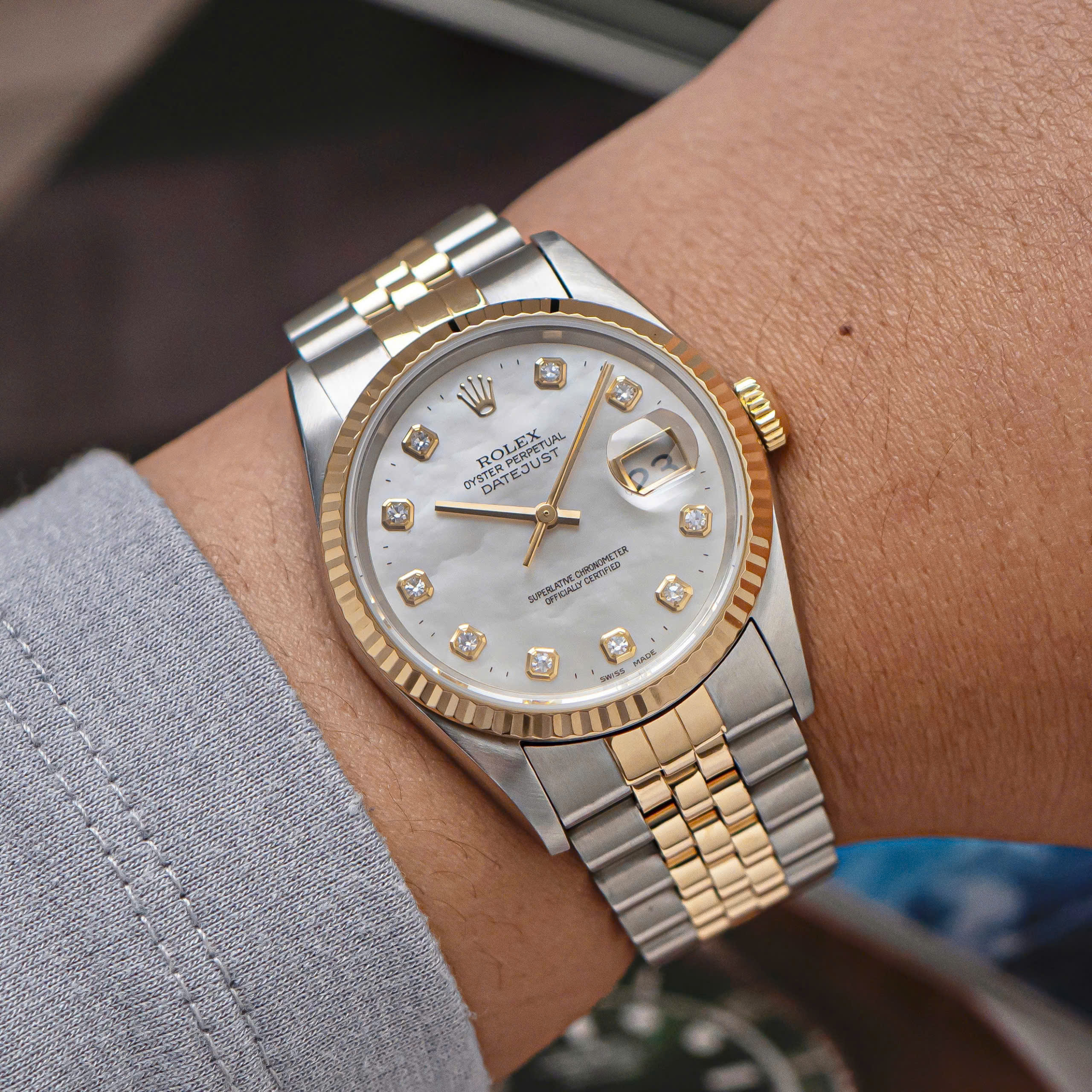 Rolex Datejust 16233 mặt MOP Rolex Datejust 16233 mặt MOP