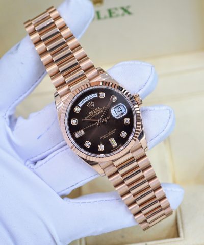 Rolex Day-Date 128235 Mặt Nâu Ombre