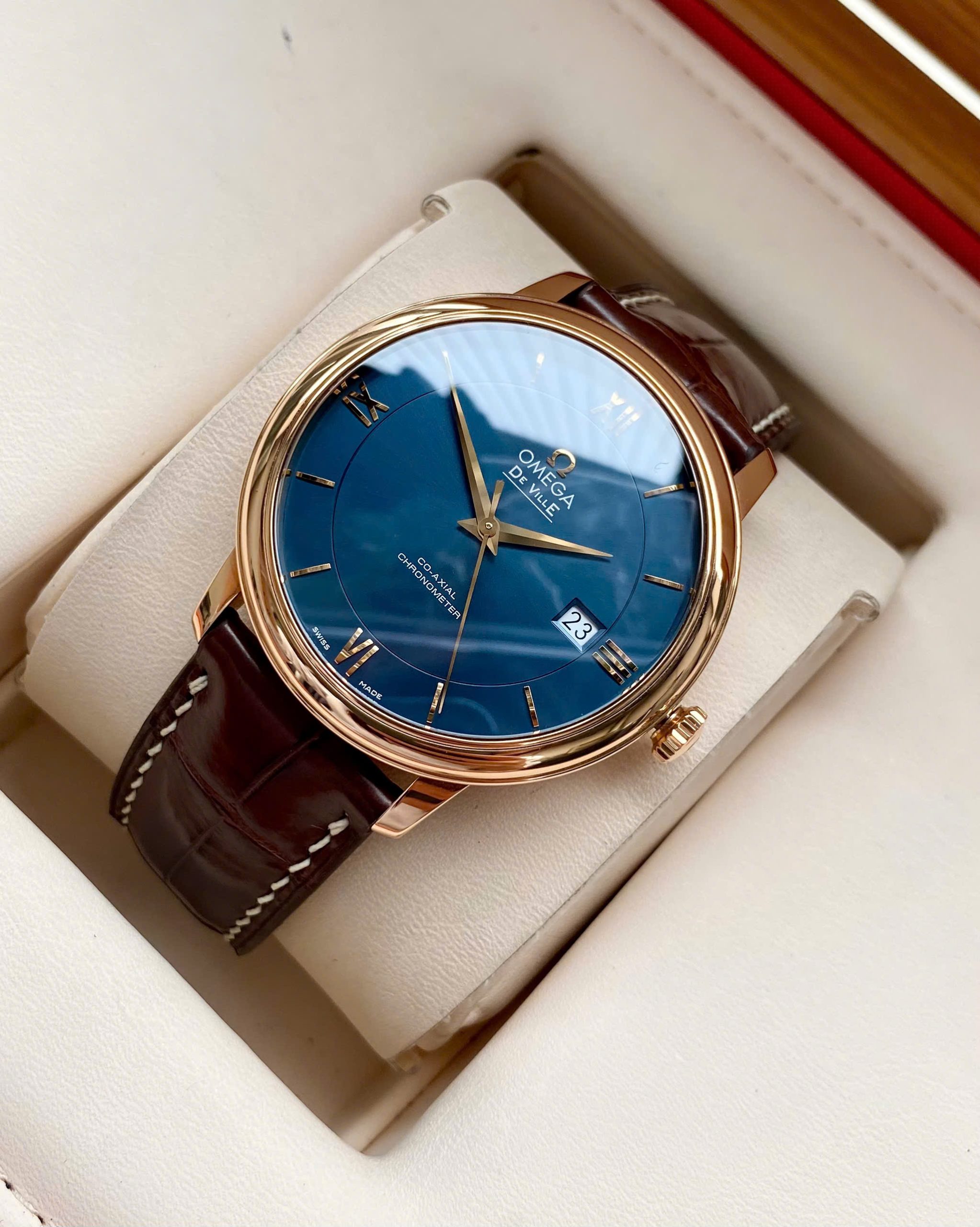 Omega Deville Prestige Co-Axial 424.53.40.20.03.002 Rose Gold Omega Deville Prestige Co-Axial 424.53.40.20.03.002 Rose Gold