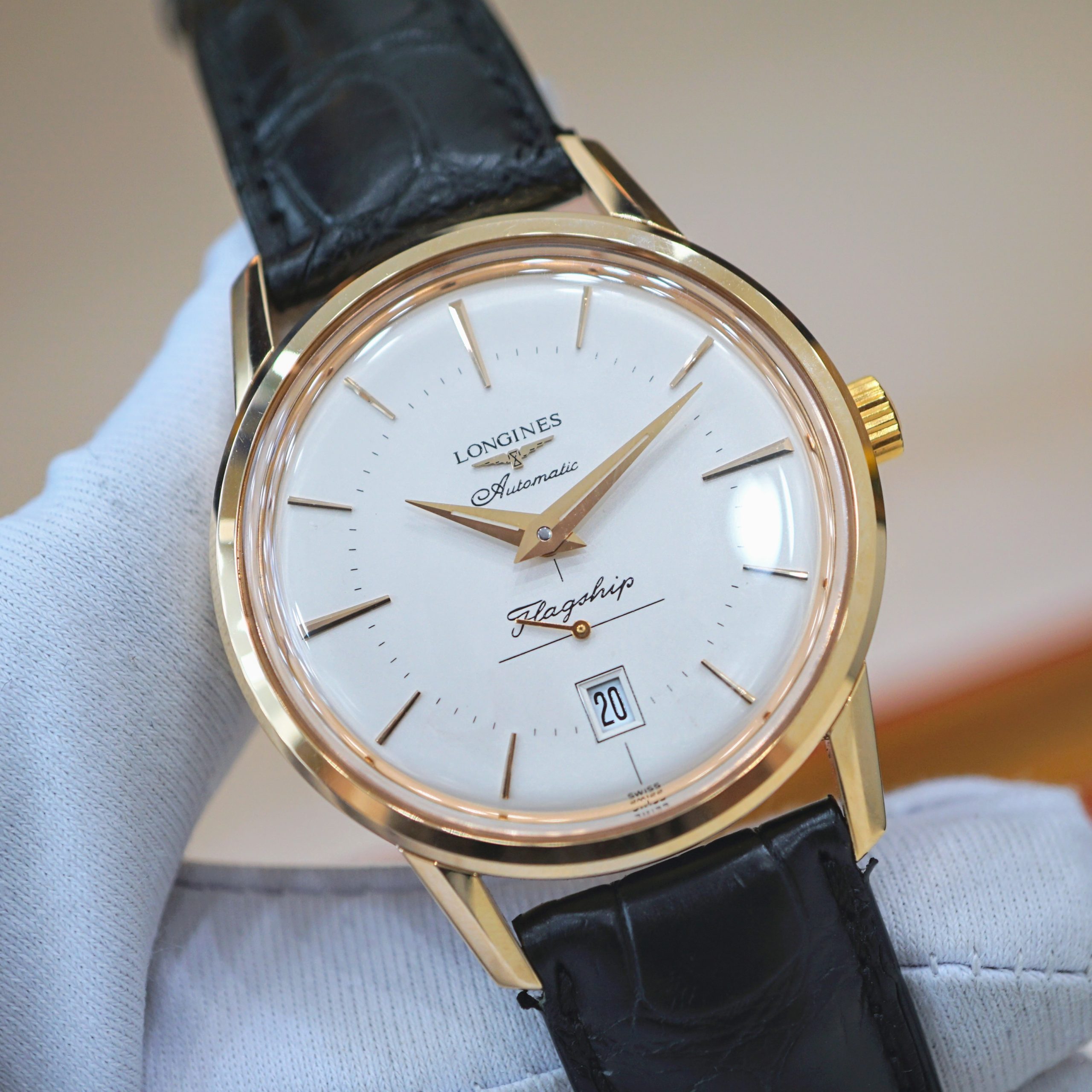 Longines Heritage Flagship L4.795.8.78.2 18k Rose Gold ` Longines Heritage Flagship L4.795.8.78.2 18k Rose Gold