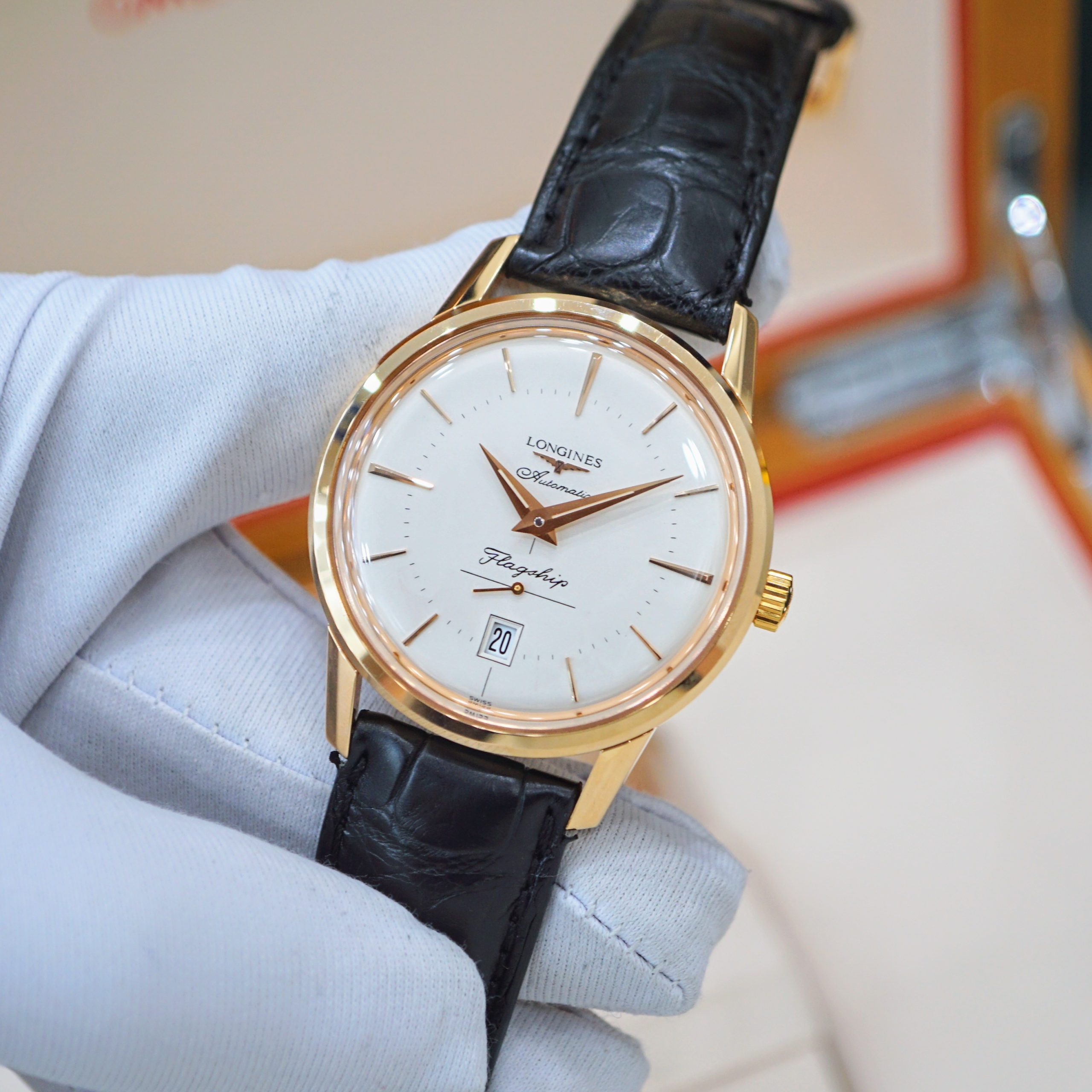Longines Heritage Flagship L4.795.8.78.2 18k Rose Gold Longines Heritage Flagship L4.795.8.78.2 18k Rose Gold