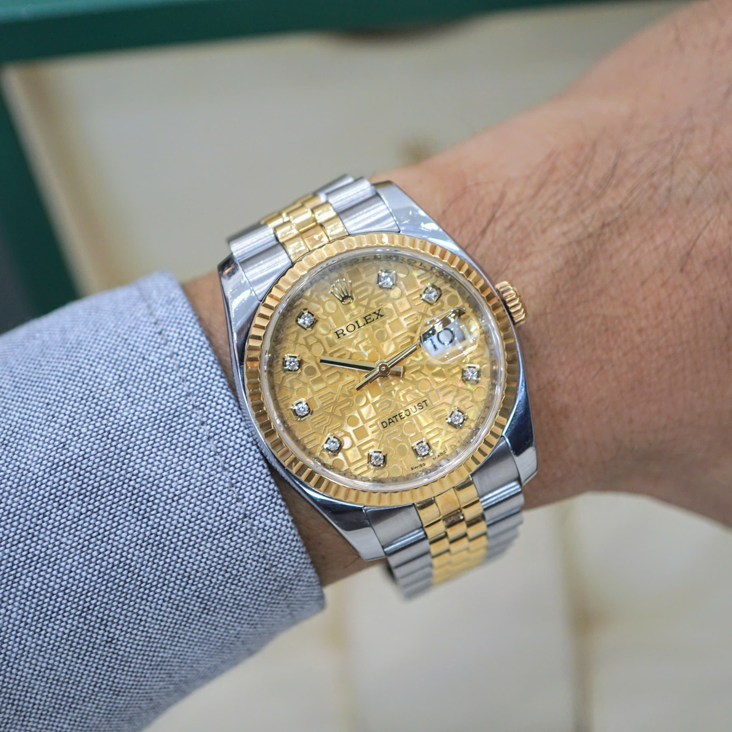 Rolex Datejust 116233 Vi Tính Vàng Rolex Datejust 116233 Vi Tính Vàng