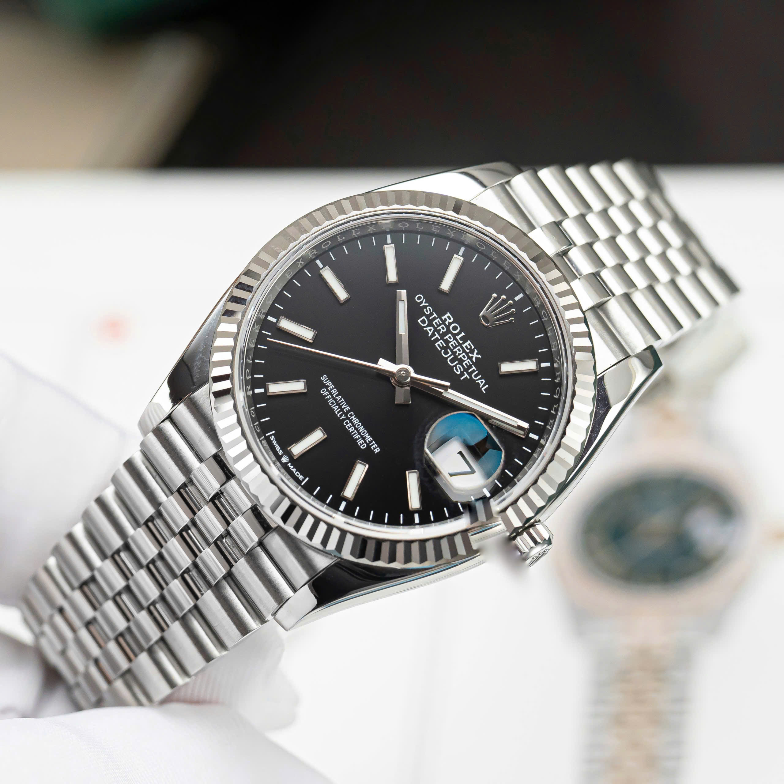 Đồng hồ Rolex Datejust 126234 Black Index Cũ Đồng hồ Rolex Datejust 126234 Black Index Cũ