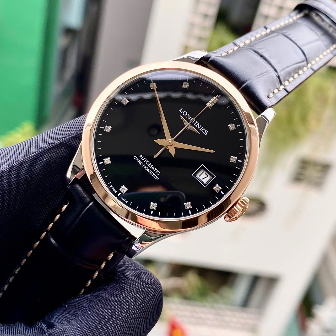 Đồng hồ Longines Record Chronometer L2.820.5.57.2 Cũ Đồng hồ Longines Record Chronometer L2.820.5.57.2 Cũ