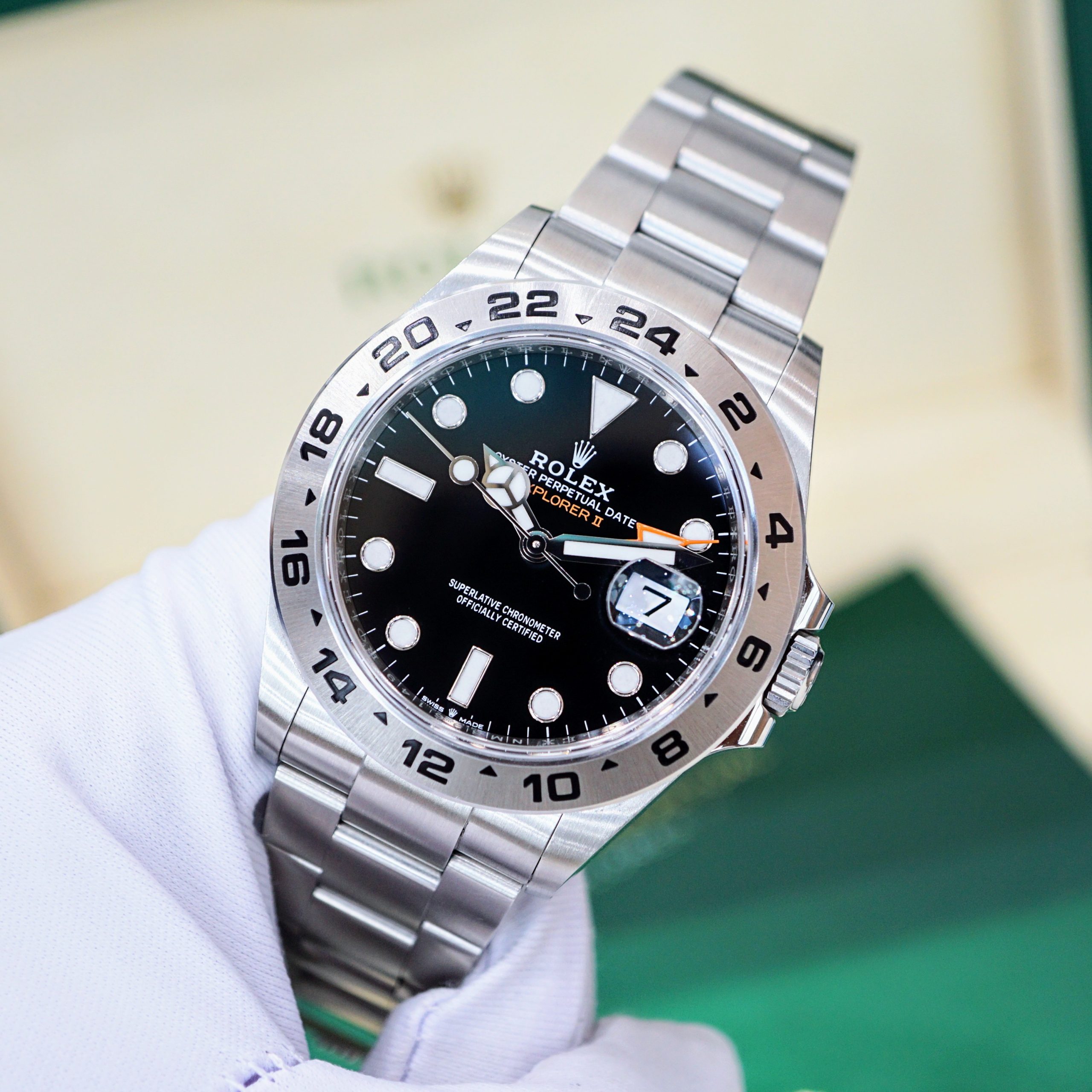 Đồng hồ Rolex Explorer II 226570 Black Cũ Đồng hồ Rolex Explorer II 226570 Black Cũ