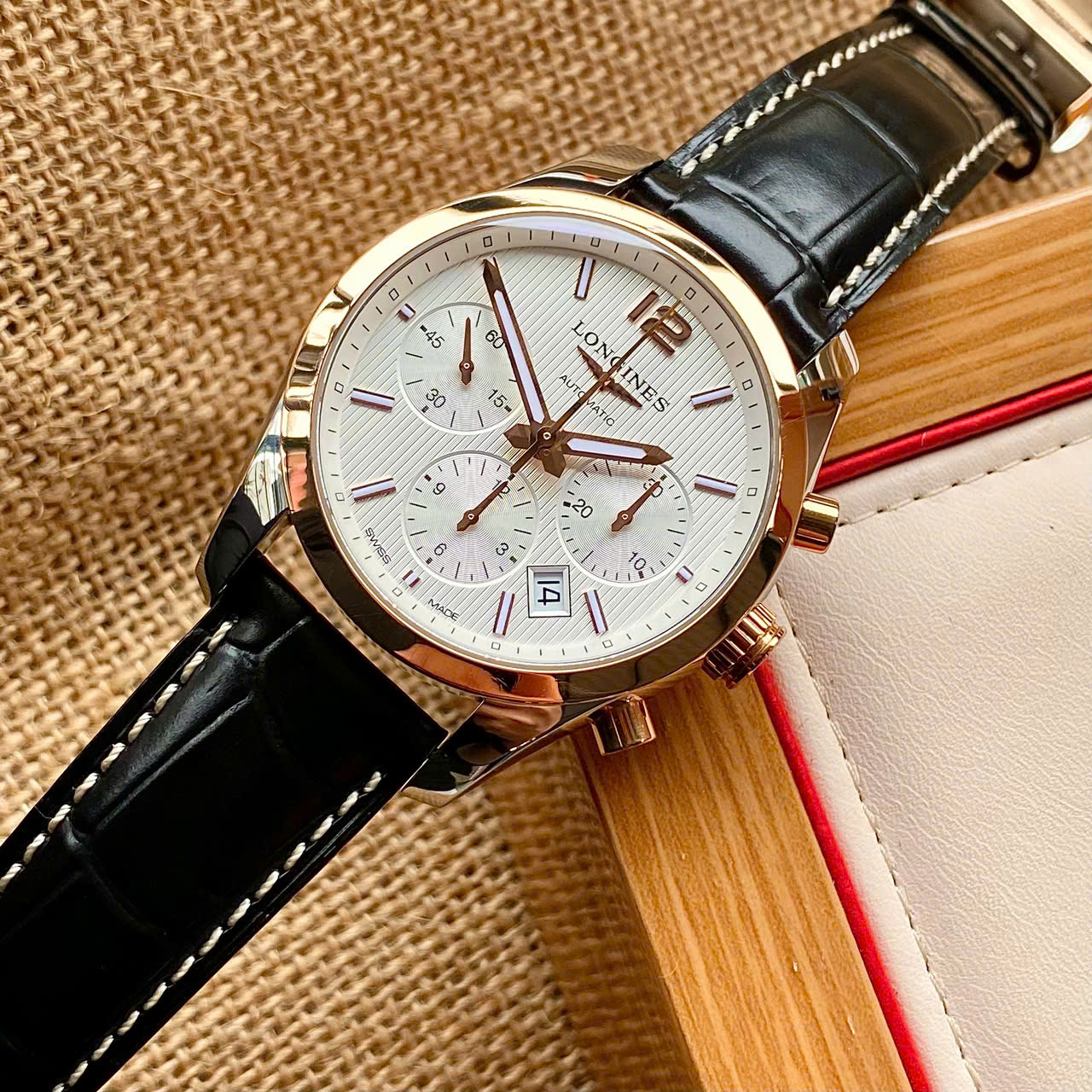 Longines Conquest Chronograph L2.786.5.76.5 Cũ Longines Conquest Chronograph L2.786.5.76.5 Cũ