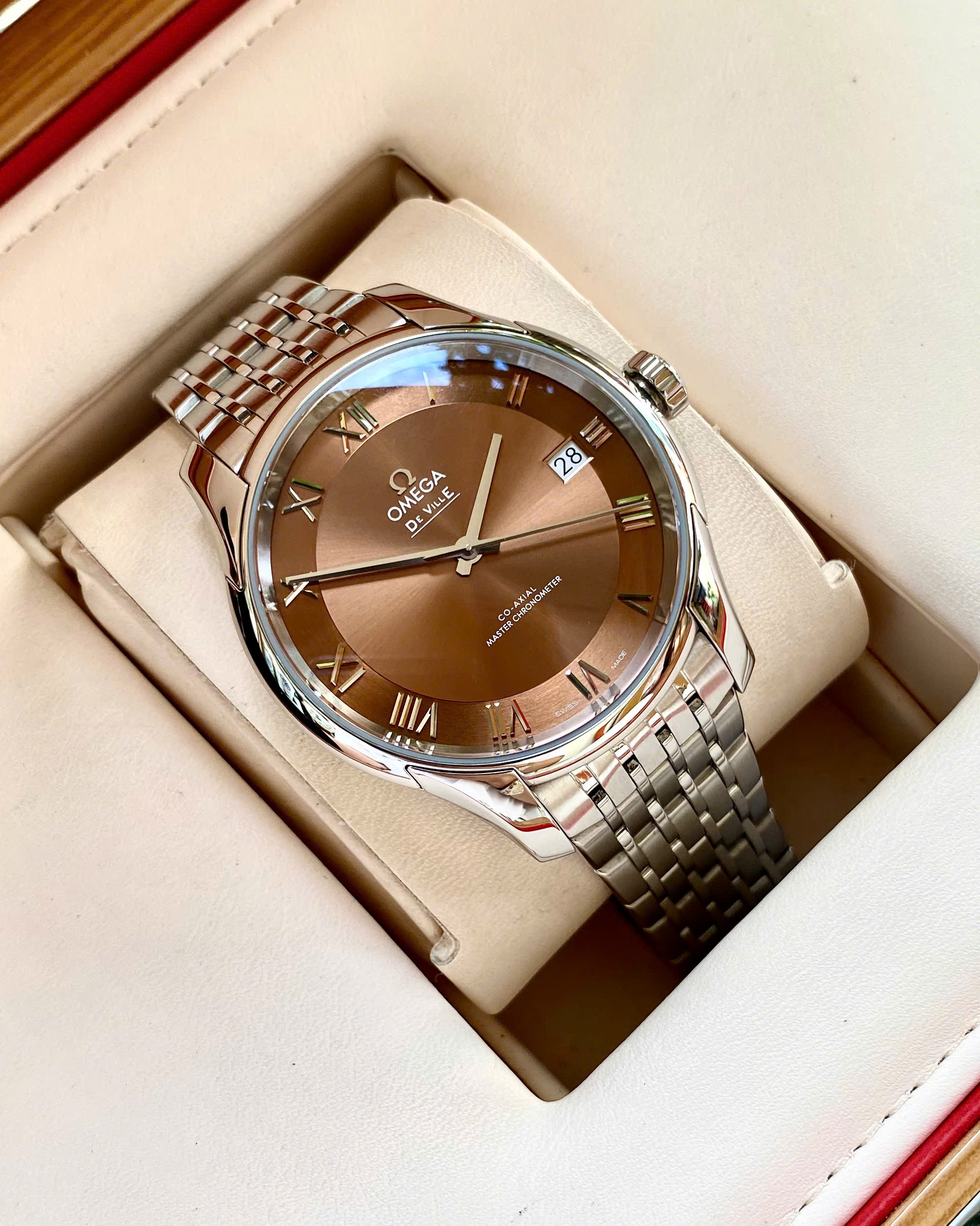 Omega Deville Hour Vision Brown 433.10.41.21.10.001 Omega Deville Hour Vision Brown 433.10.41.21.10.001