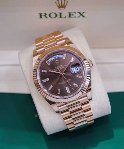 Đồng hồ Rolex Day-Date 228235 Choco Cũ
