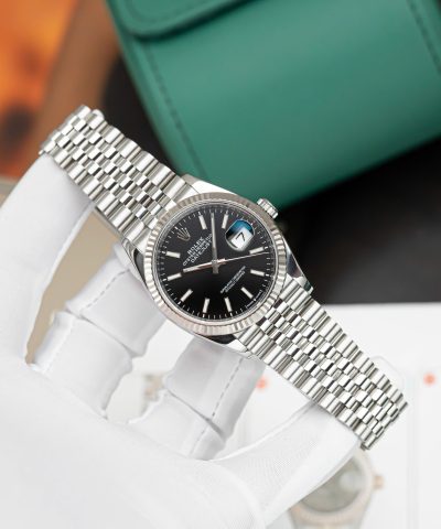 Đồng hồ Rolex Datejust 126234 Black Index Cũ