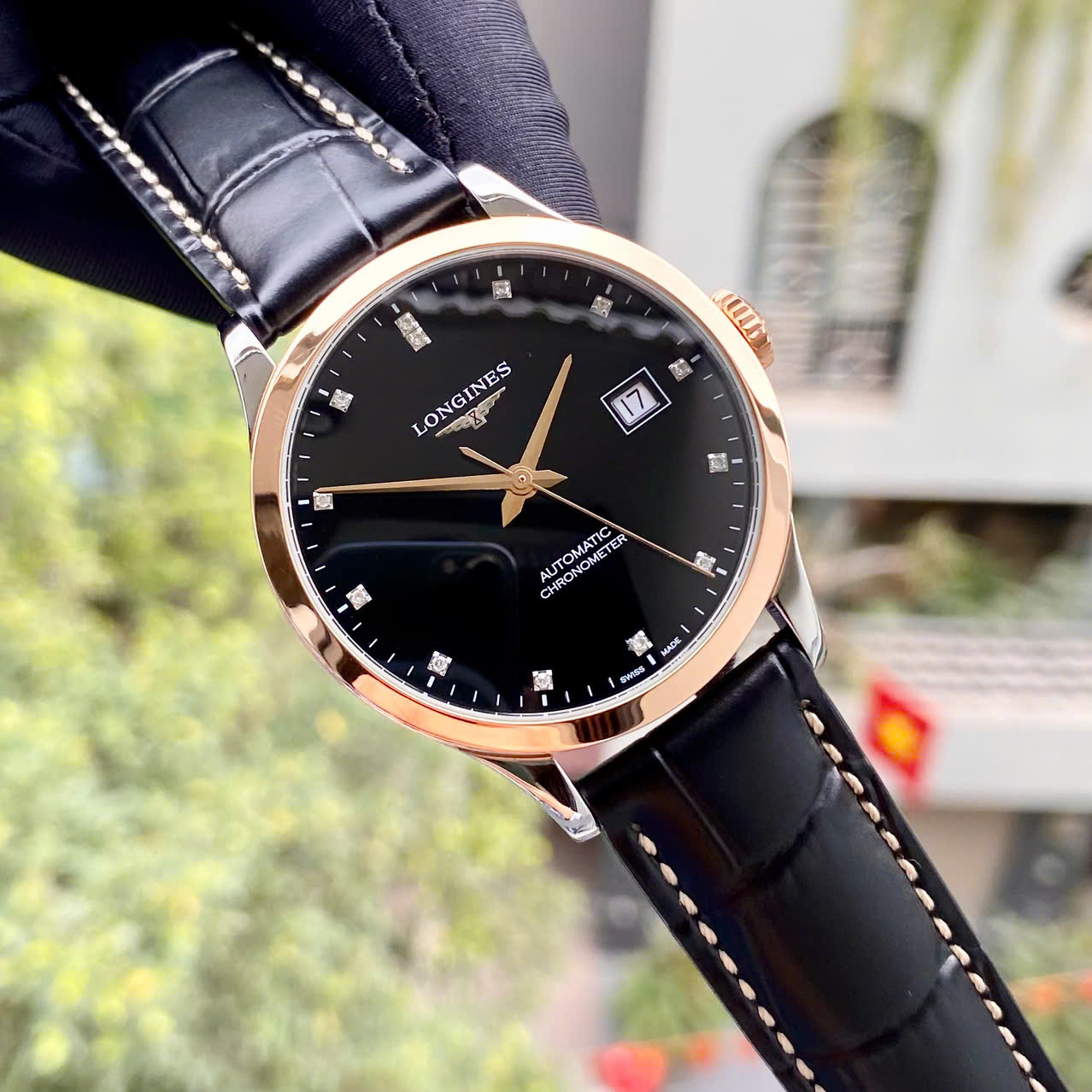 Đồng hồ Longines Record Chronometer L2.820.5.57.2 Cũ Đồng hồ Longines Record Chronometer L2.820.5.57.2 Cũ