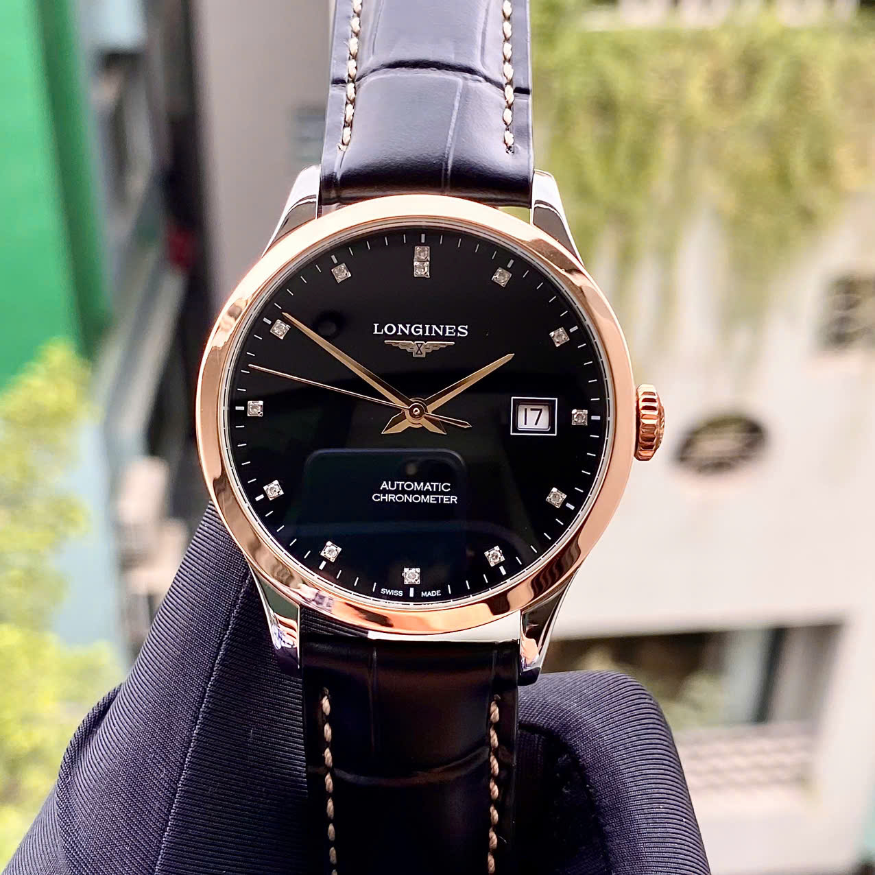Đồng hồ Longines Record Chronometer L2.820.5.57.2 Cũ Đồng hồ Longines Record Chronometer L2.820.5.57.2 Cũ