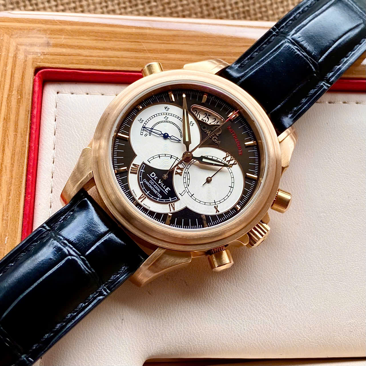 Omega De Ville Co-Axial Rattrapante 4648.60.37 Cũ Omega De Ville Co-Axial Rattrapante 4648.60.37 Cũ