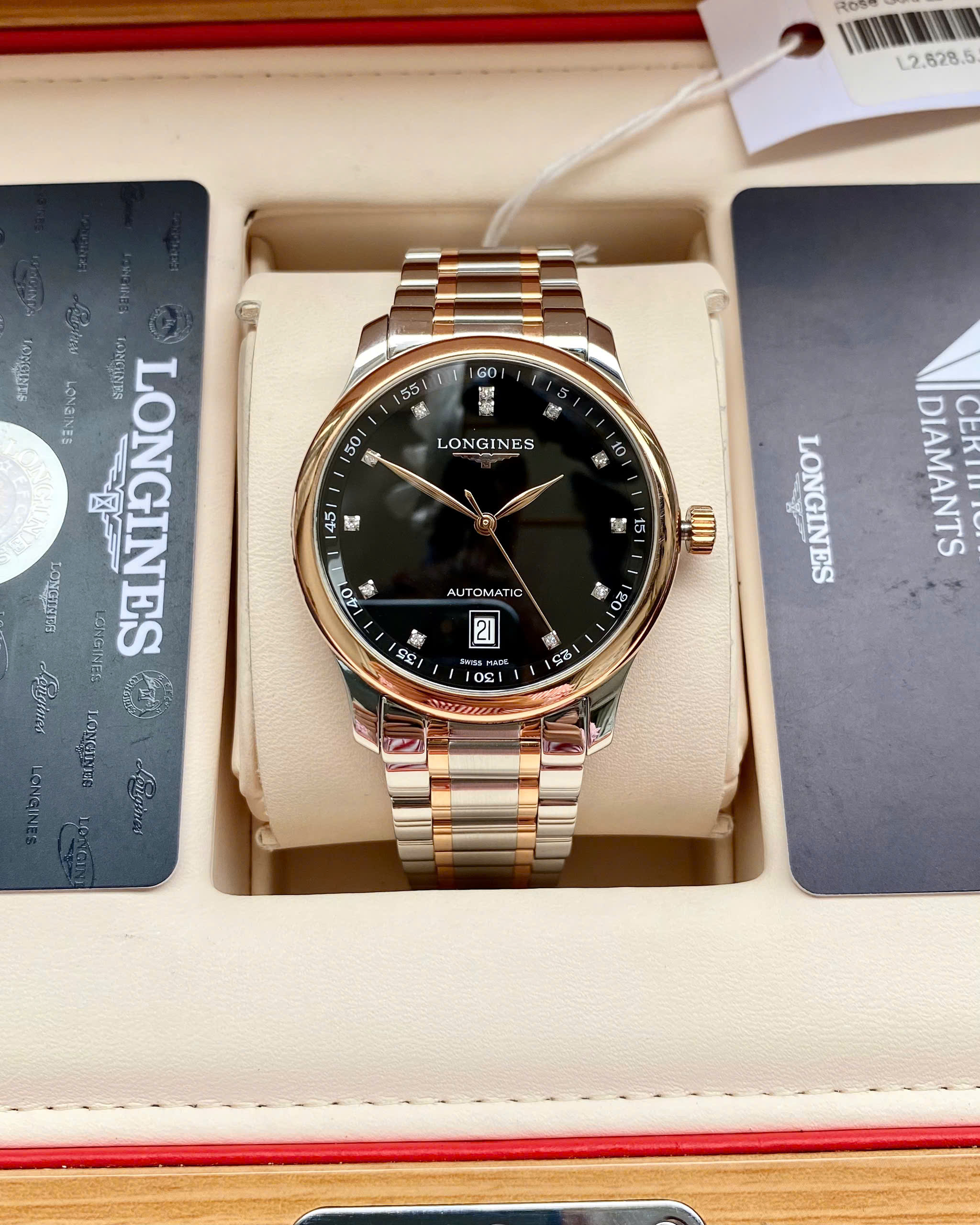 Đồng hồ Longines Master Collection Rose Gold L2.628.5.59.7 Cũ Đồng hồ Longines Master Collection Rose Gold L2.628.5.59.7 Cũ