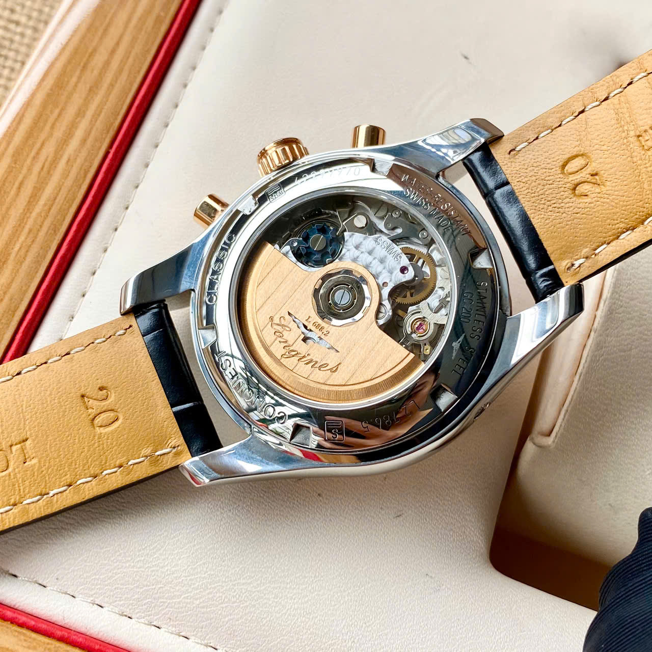 Longines Conquest Chronograph L2.786.5.76.5 Cũ Longines Conquest Chronograph L2.786.5.76.5 Cũ