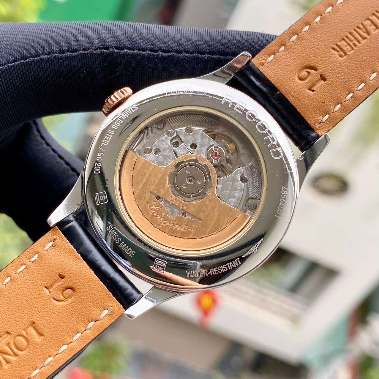 Đồng hồ Longines Record Chronometer L2.820.5.57.2 Cũ Đồng hồ Longines Record Chronometer L2.820.5.57.2 Cũ
