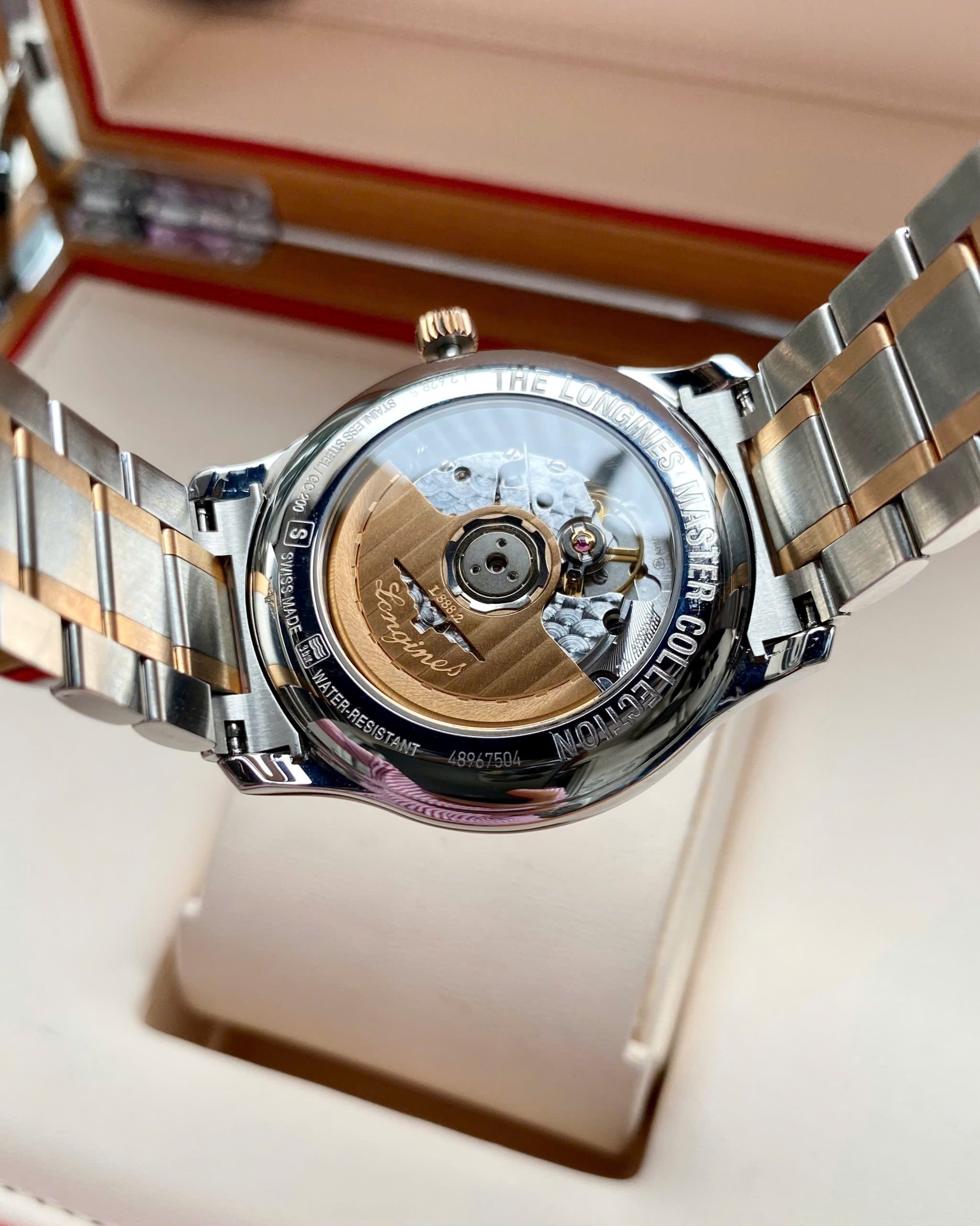 Đồng hồ Longines Master Collection Rose Gold L2.628.5.59.7 Cũ Đồng hồ Longines Master Collection Rose Gold L2.628.5.59.7 Cũ