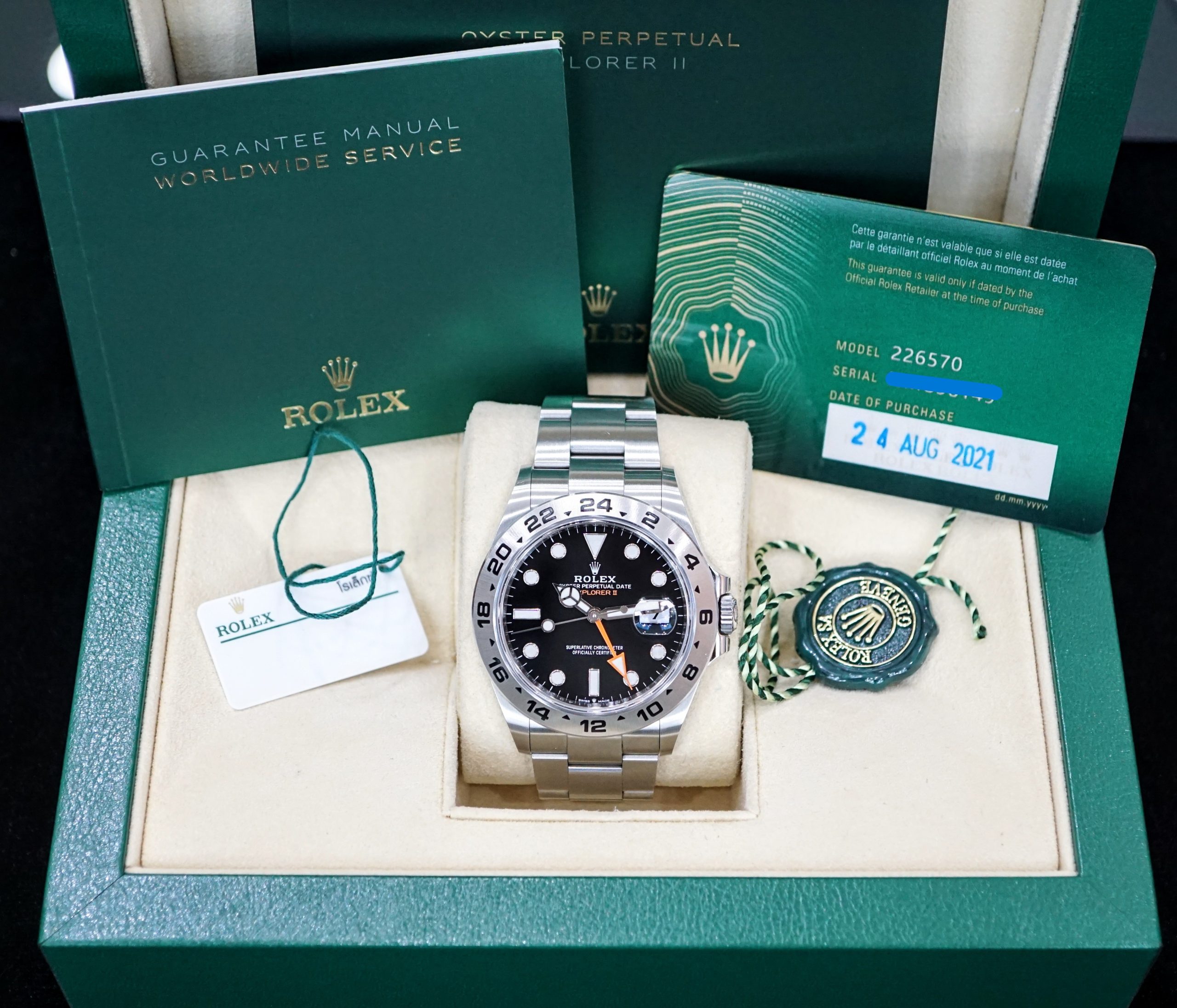 Đồng hồ Rolex Explorer II 226570 Black Cũ Đồng hồ Rolex Explorer II 226570 Black Cũ