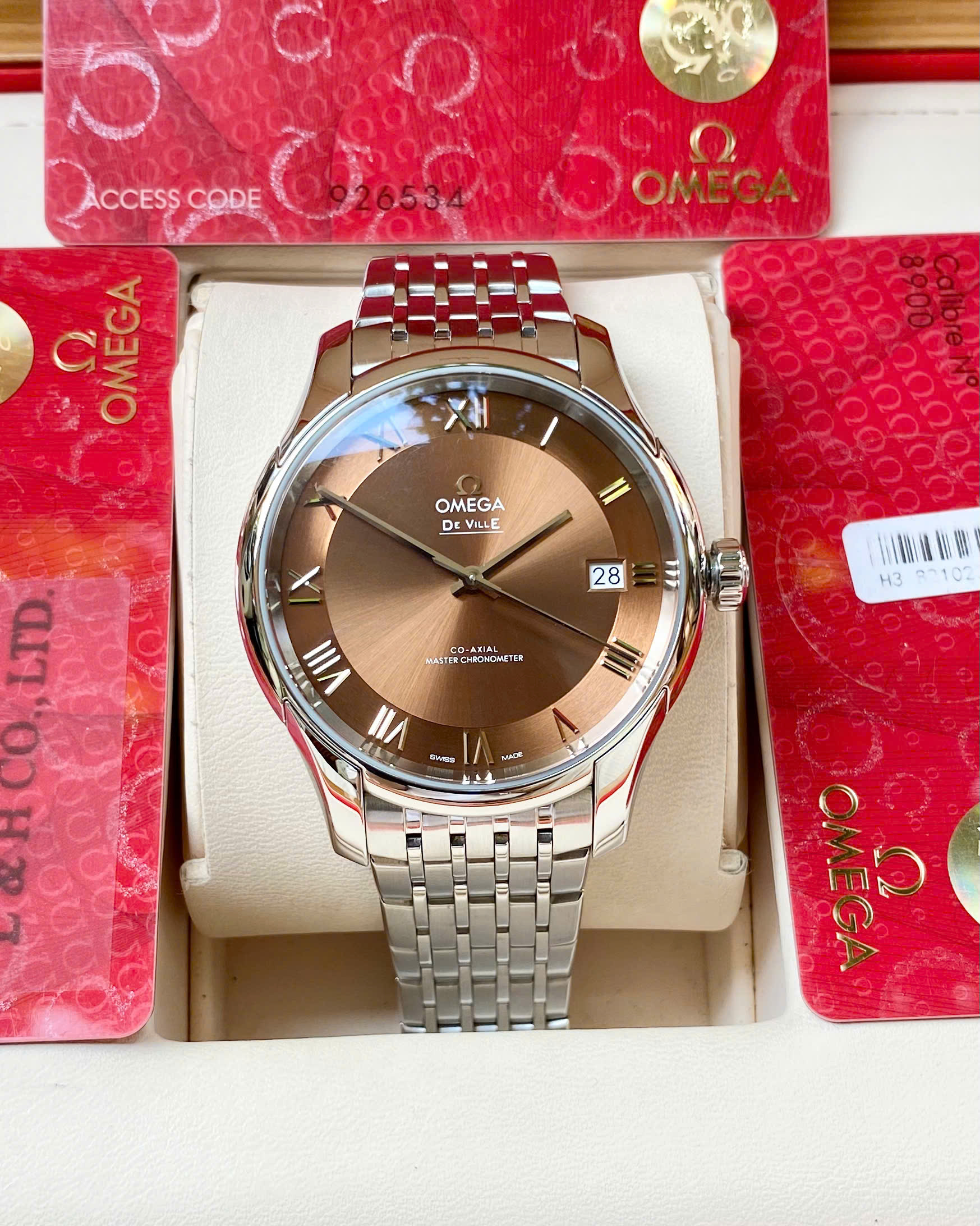 Omega Deville Hour Vision Brown 433.10.41.21.10.001 Omega Deville Hour Vision Brown 433.10.41.21.10.001