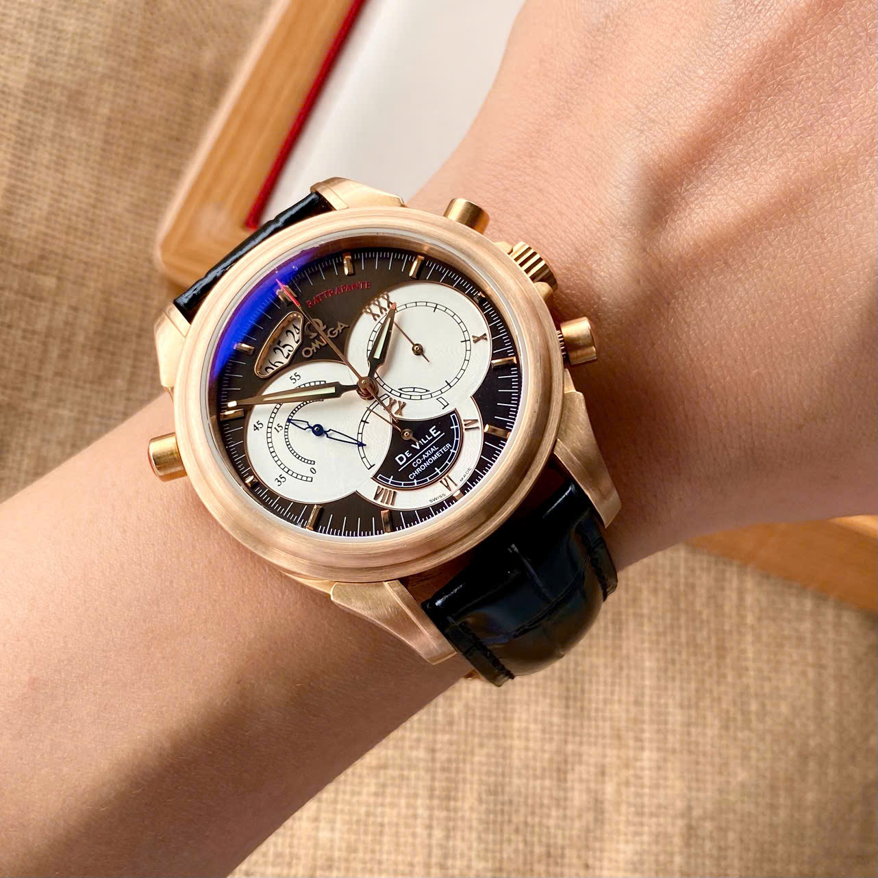 Omega De Ville Co-Axial Rattrapante 4648.60.37 Cũ Omega De Ville Co-Axial Rattrapante 4648.60.37 Cũ