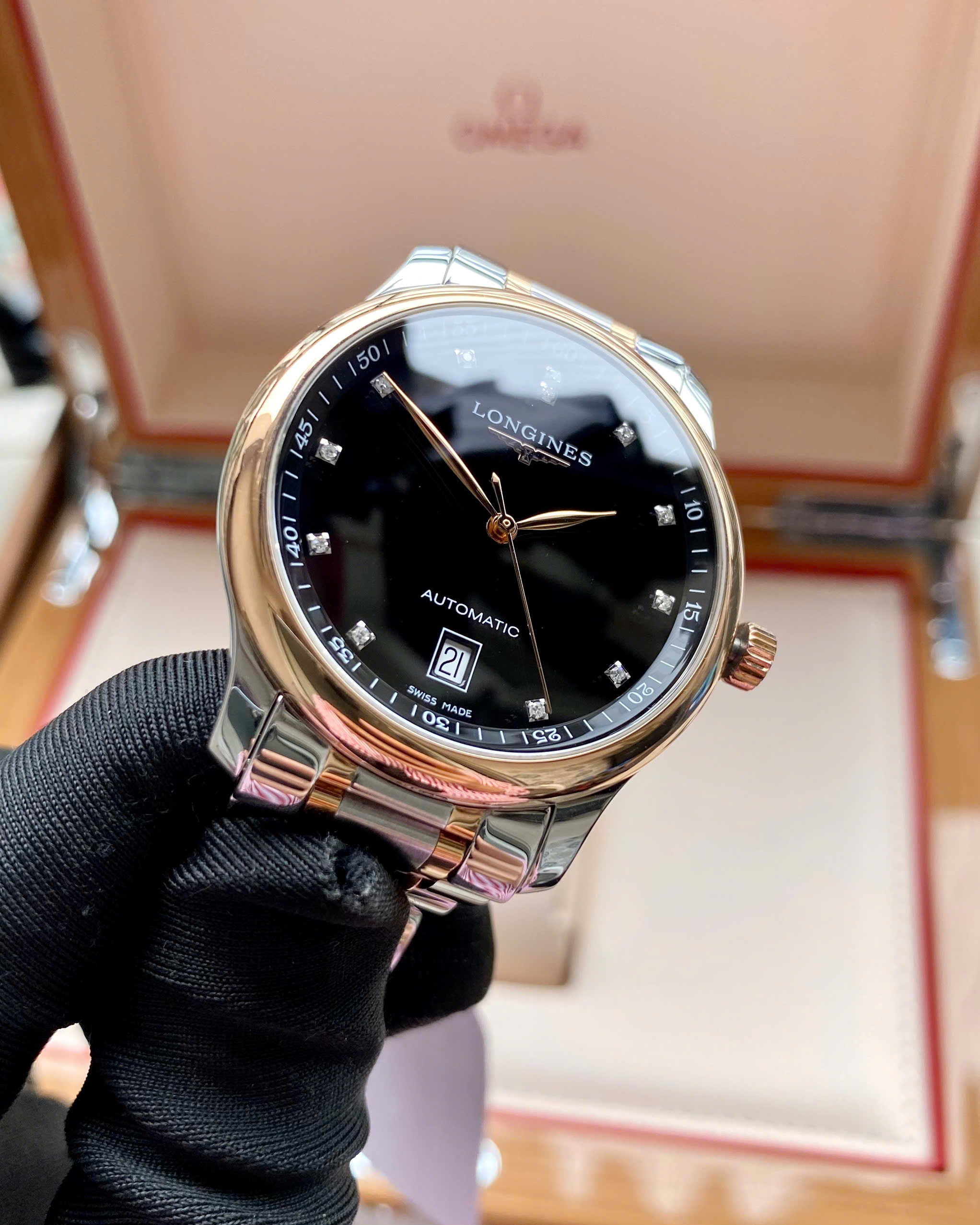 Đồng hồ Longines Master Collection Rose Gold L2.628.5.59.7 Cũ Đồng hồ Longines Master Collection Rose Gold L2.628.5.59.7 Cũ